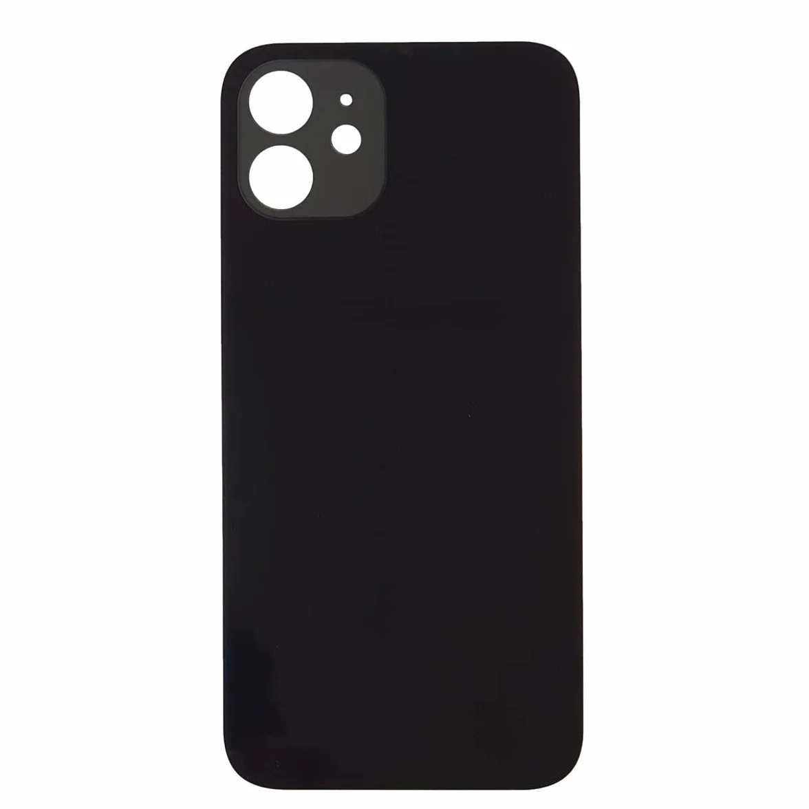 Smartex Verre Arriere Compatible iPhone 12 Noir Big Hole sans Logo