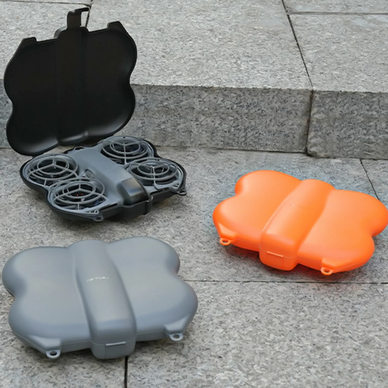 Étui Plastique pour DJI Neo 2 Étui de Transport Drone Sac de Protection Sac de Rangement Drone Accessoires pour DJI Neo 2, Compact Portable Léger (Blcak)