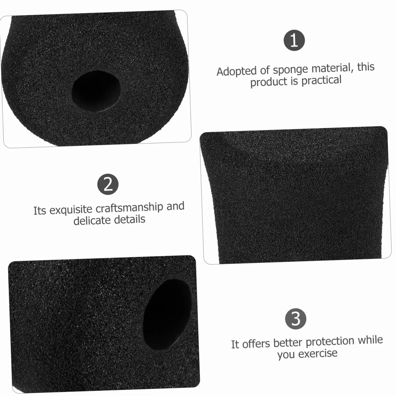 Coussinets De Pied en Mousse Lot De 2 75 Mm x 135 Mm pour Machine D'entraînement Abdominal