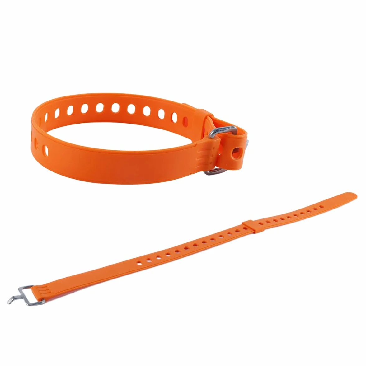 Lot de 4 sangles réglables pour raquettes à neige, snowboard, randonnée (orange)