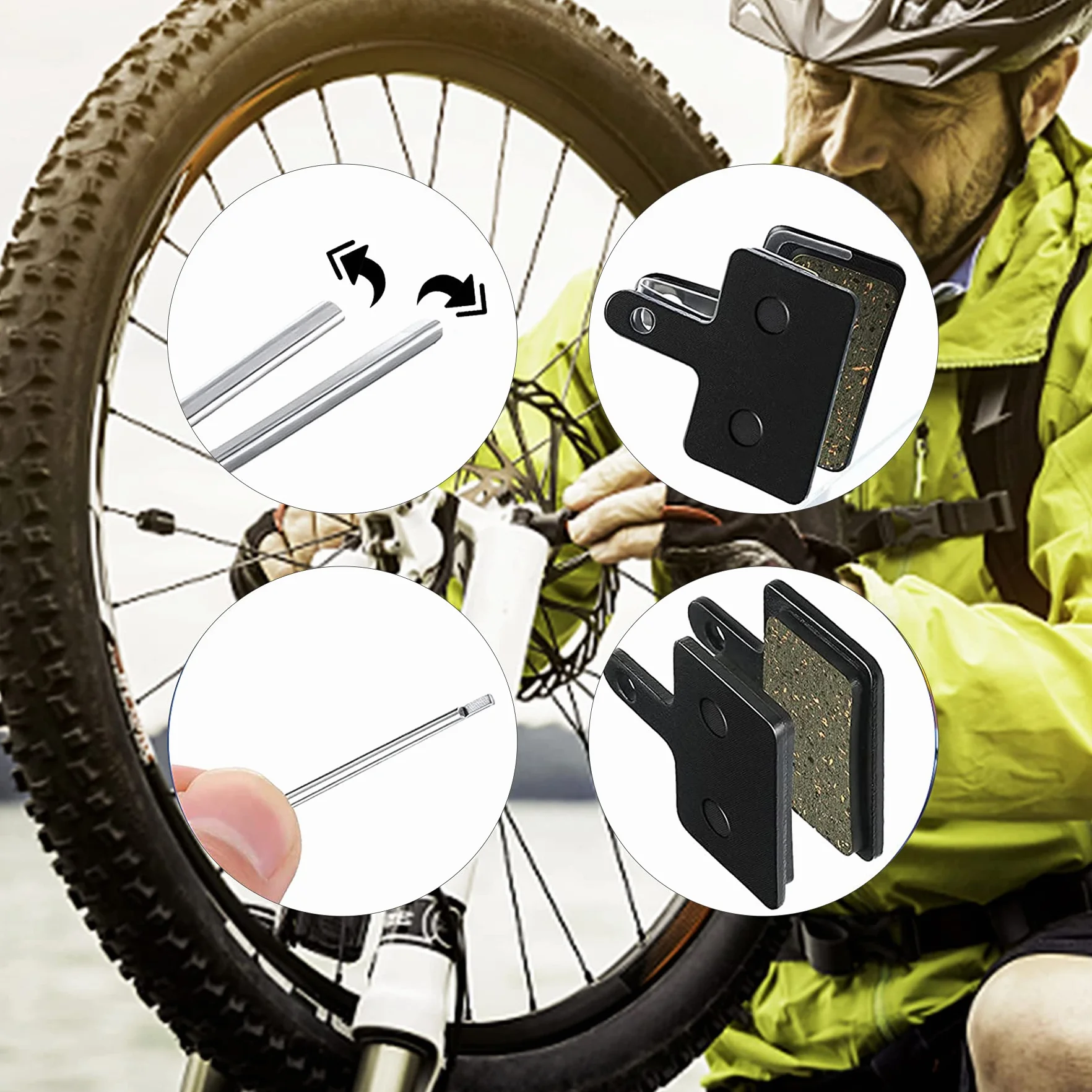 Lot de 4 Plaquettes de Frein pour Vélo B01S, Disques de Frein Haute Performance pour Deore, TRP, Tektro
