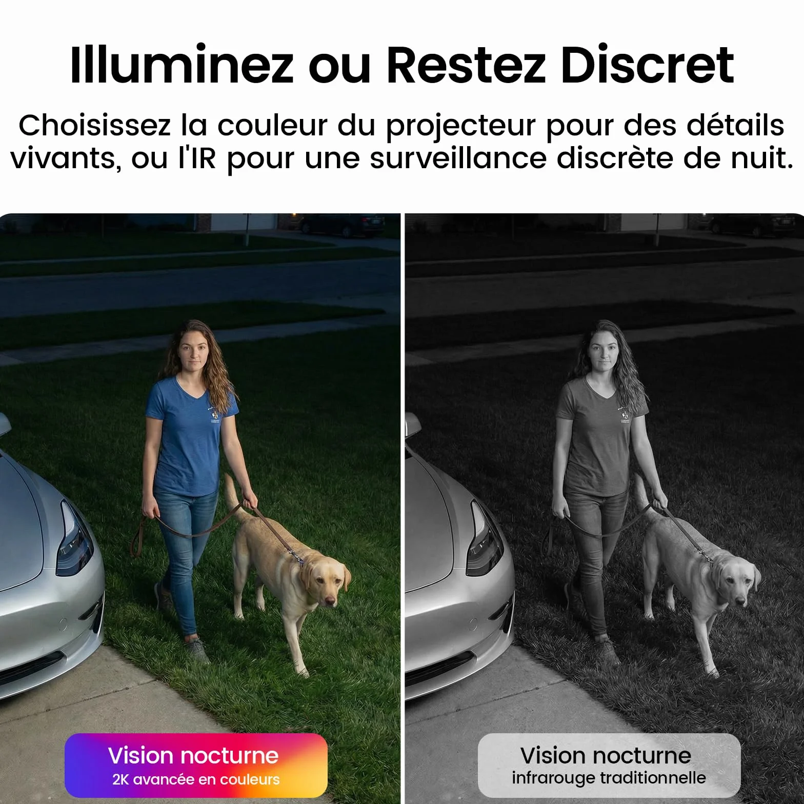 AOSU 2K Caméra Surveillance WiFi Extérieure Intérieur Sans Fil, 4 Cam Kit & 2.0 aosuBase, Sans Abonnement Requis, Extensible à 1 To, AI PIR Détection, Alarme Son et Lumière, Vision Nocturne en Couleur