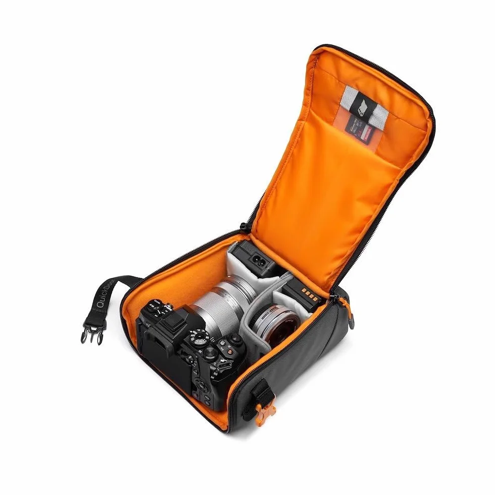 Lowepro GearUp Creator Box Medium II Sac Appareil Photo sans Miroir Reflex Numérique Accès Rapide Tissus Recyclés Gris