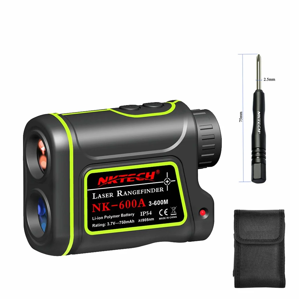 Télémètre laser 4-en-1, portée 1500 m, grossissement 8x, rechargeable, pour chasse et golf