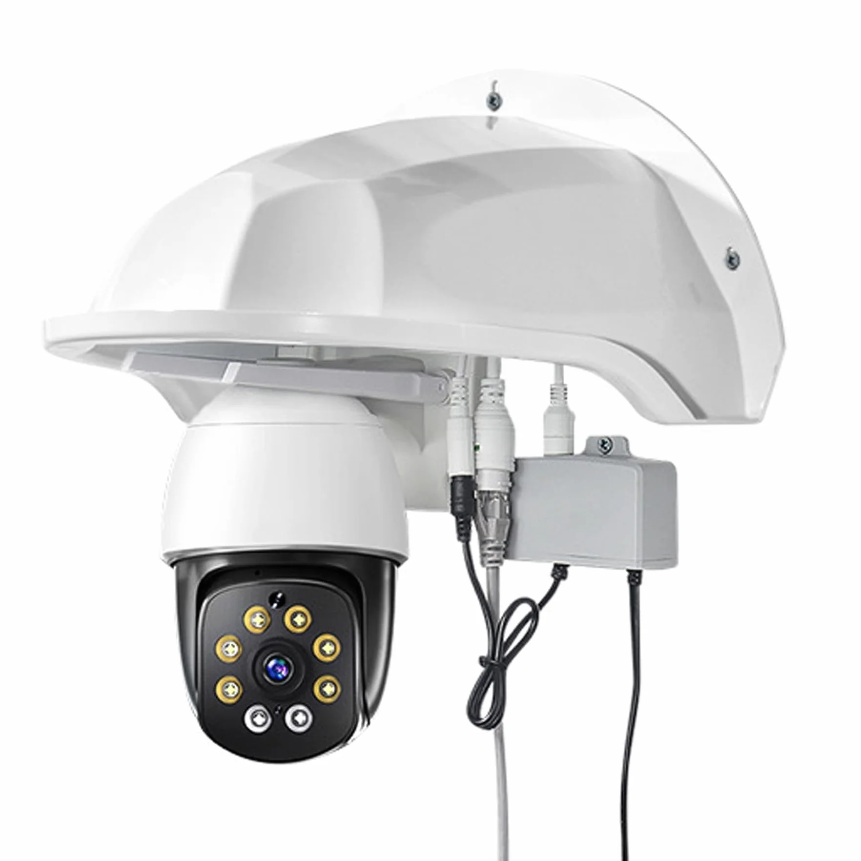 Couverture Universelle pour Caméra de Surveillance CCTV - Compatible avec TP-Link Tapo C500, C510W, C520WS, C400, C410, C425, C310, Caméras Bullet et Dôme - Pare-Soleil, Imperméable, Résistant aux UV