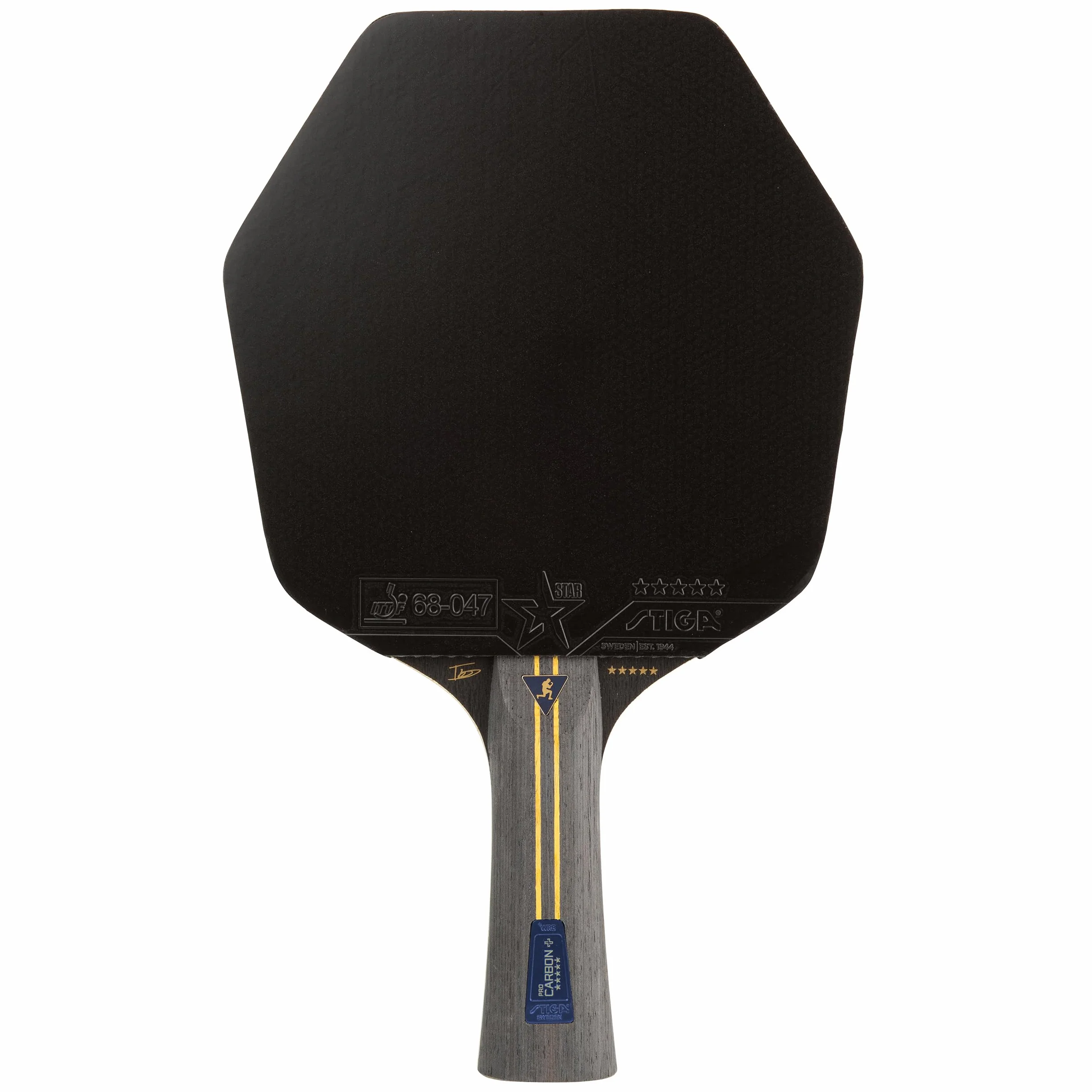 STIGA Pro Carbon Plus Cybershape Truls Edition Raquette de Ping-Pong 5 étoiles, Sweet Spot Plus Grand, Technologie Touch Carbon, Revêtements STAR5 approuvés ITTF