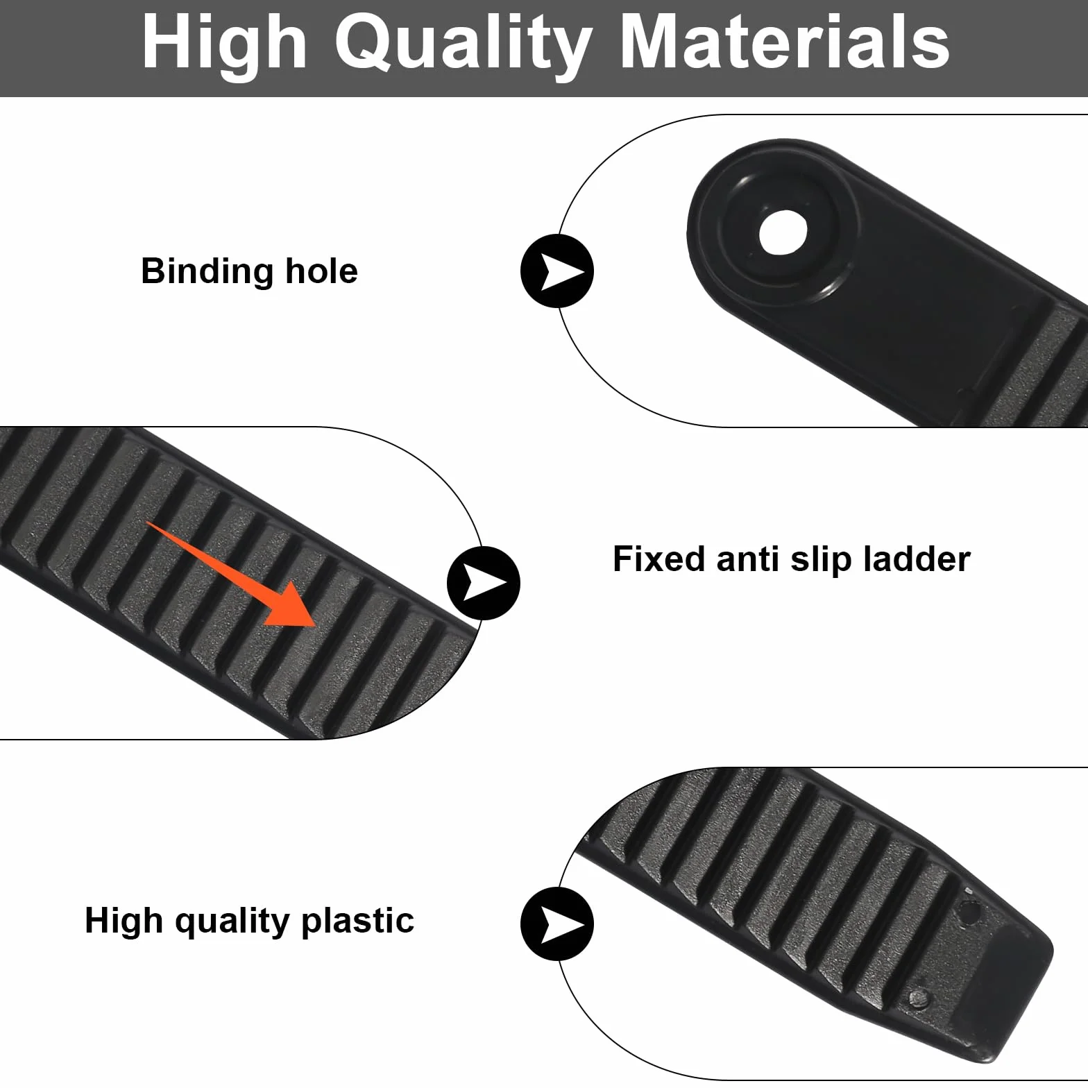 Sangles de Fixation pour Snowboard 3 Paires