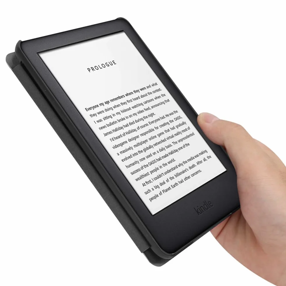 Housse Flyorigin pour 6 » Kindle Paperwhite (7ème / 6ème / 5ème génération - 2015/2013/2012 Modèle publié: DP75SDI ou EY21) Housse en Cuir PU Paperwhite Cover