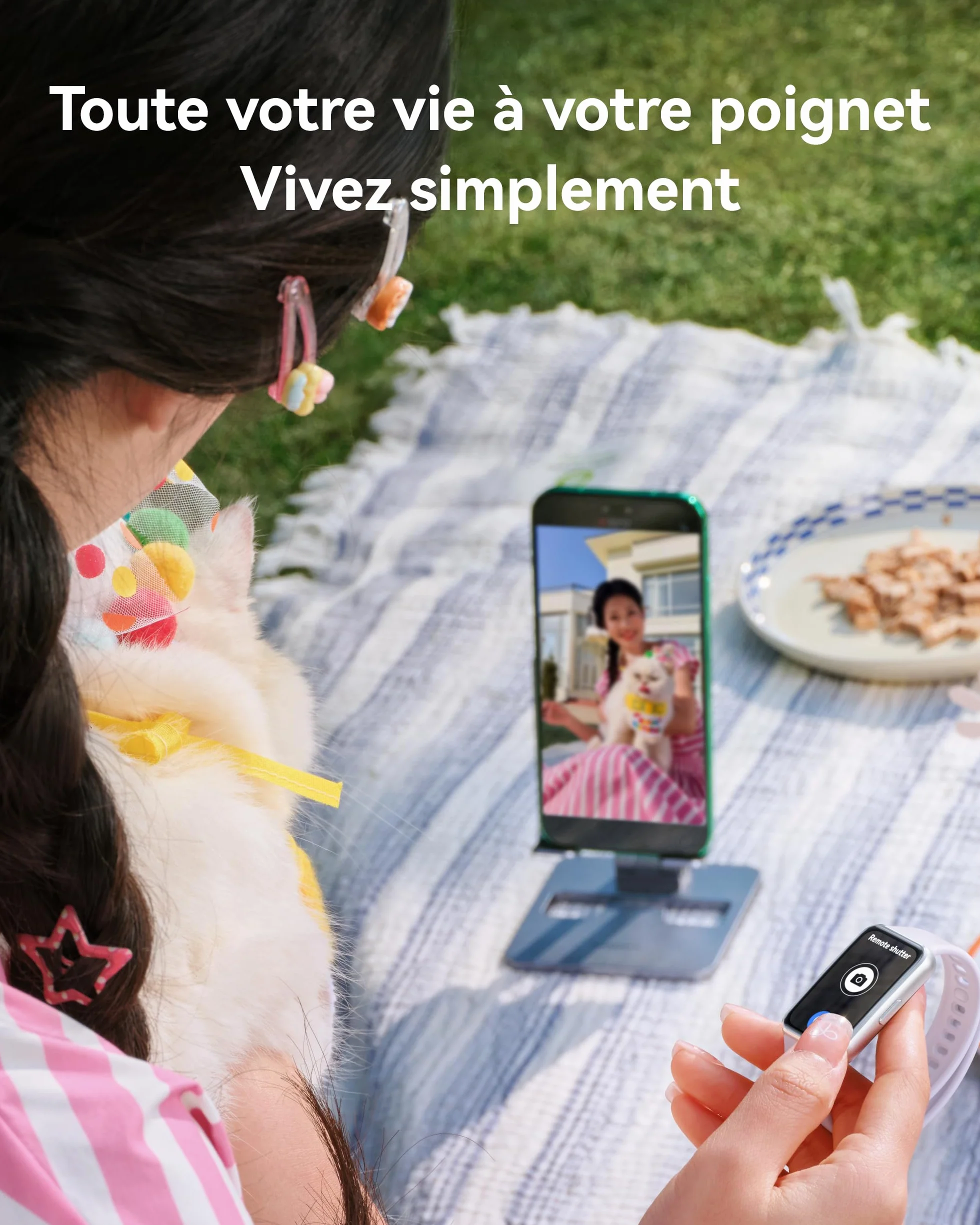 HUAWEI Band 11 Montre Connectée Tracker d'Activité Écran AMOLED 1,62 Pouces Bracelet Intelligent Autonomie 14 Jours Noir
