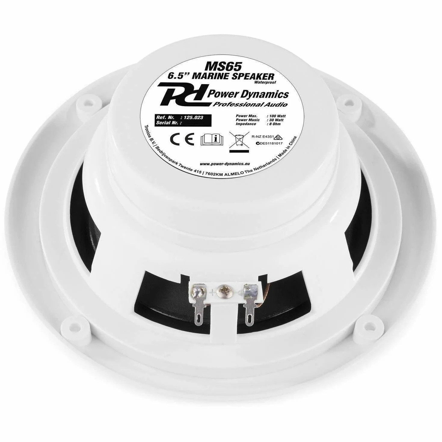 Power Dynamics MS65-2 Haut-Parleurs 100W Résistants à l'eau 6,50 Pouces