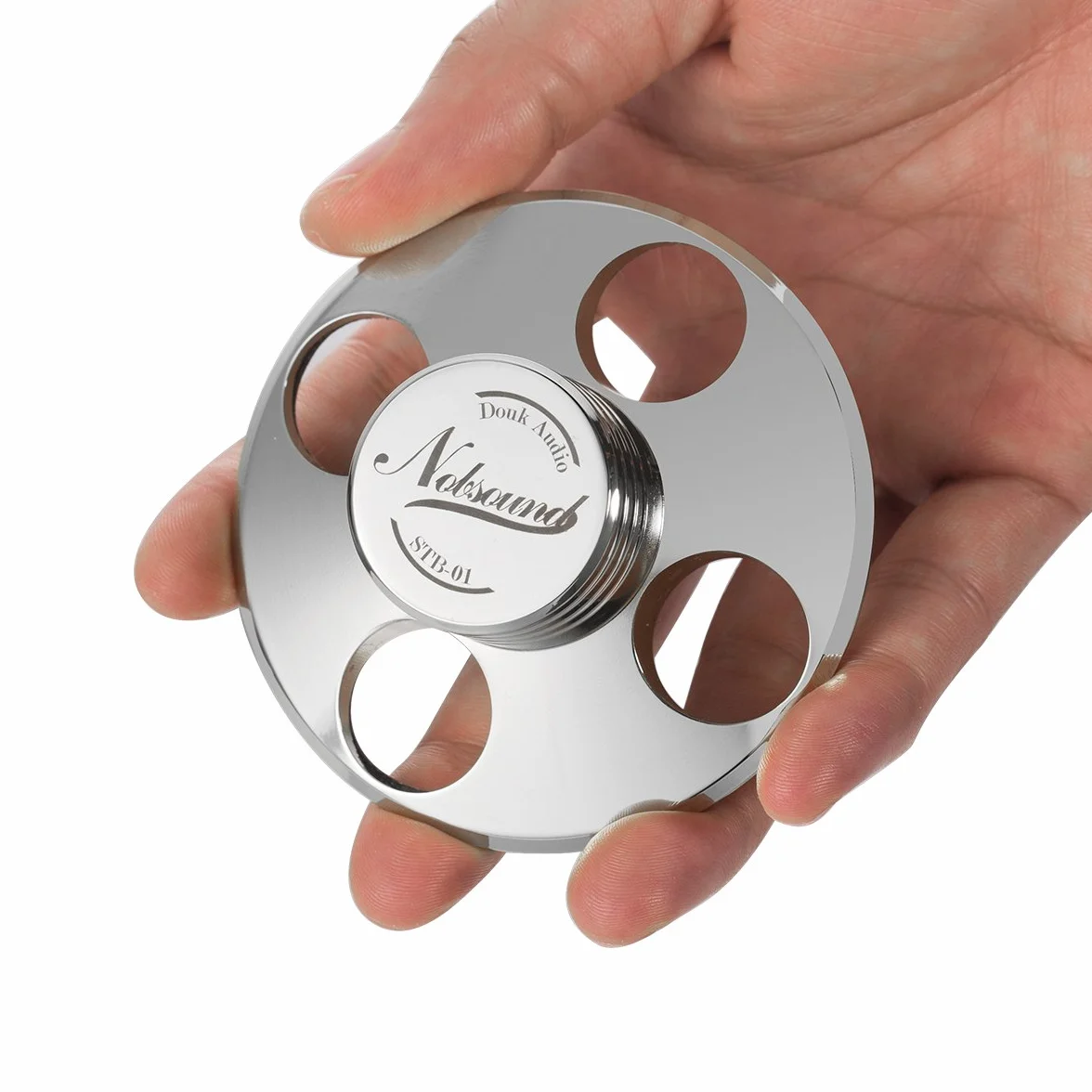 Nobsound Palet presseur en métal pour Platine Vinyle Argenté