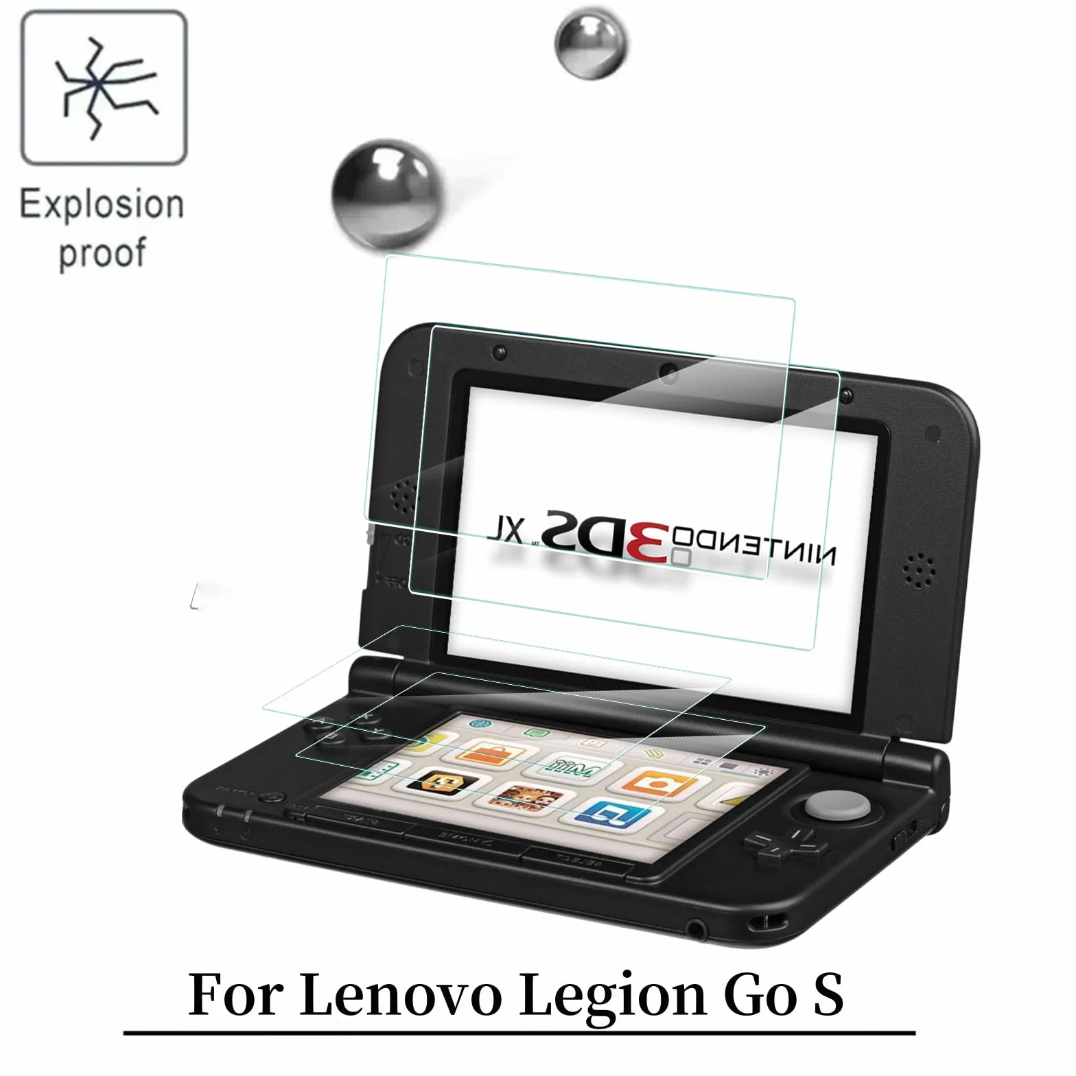 MEMELOKA Verre Trempé pour Nintendo 3DS XL/3DS LL, 2+2 Pièces 9H Dureté [Anti-Rayures][Sans Bulles][Haute Définition] Protection Écran
