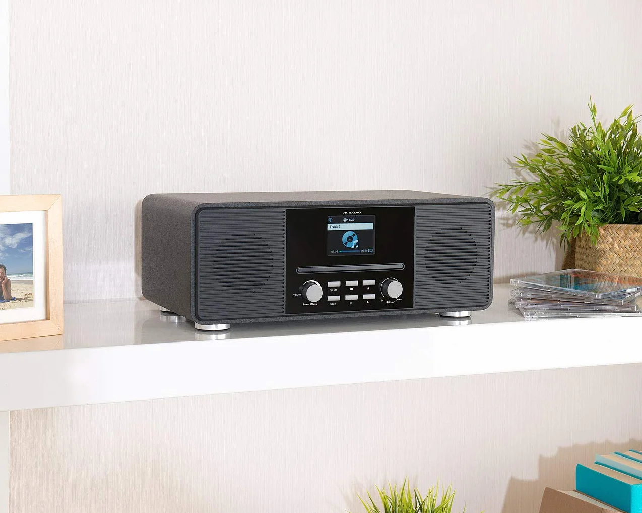 Radio Internet stéréo 20 W avec lecteur CD/DAB+/FM/bluetooth IRS-680 - Noir [VR-Radio]