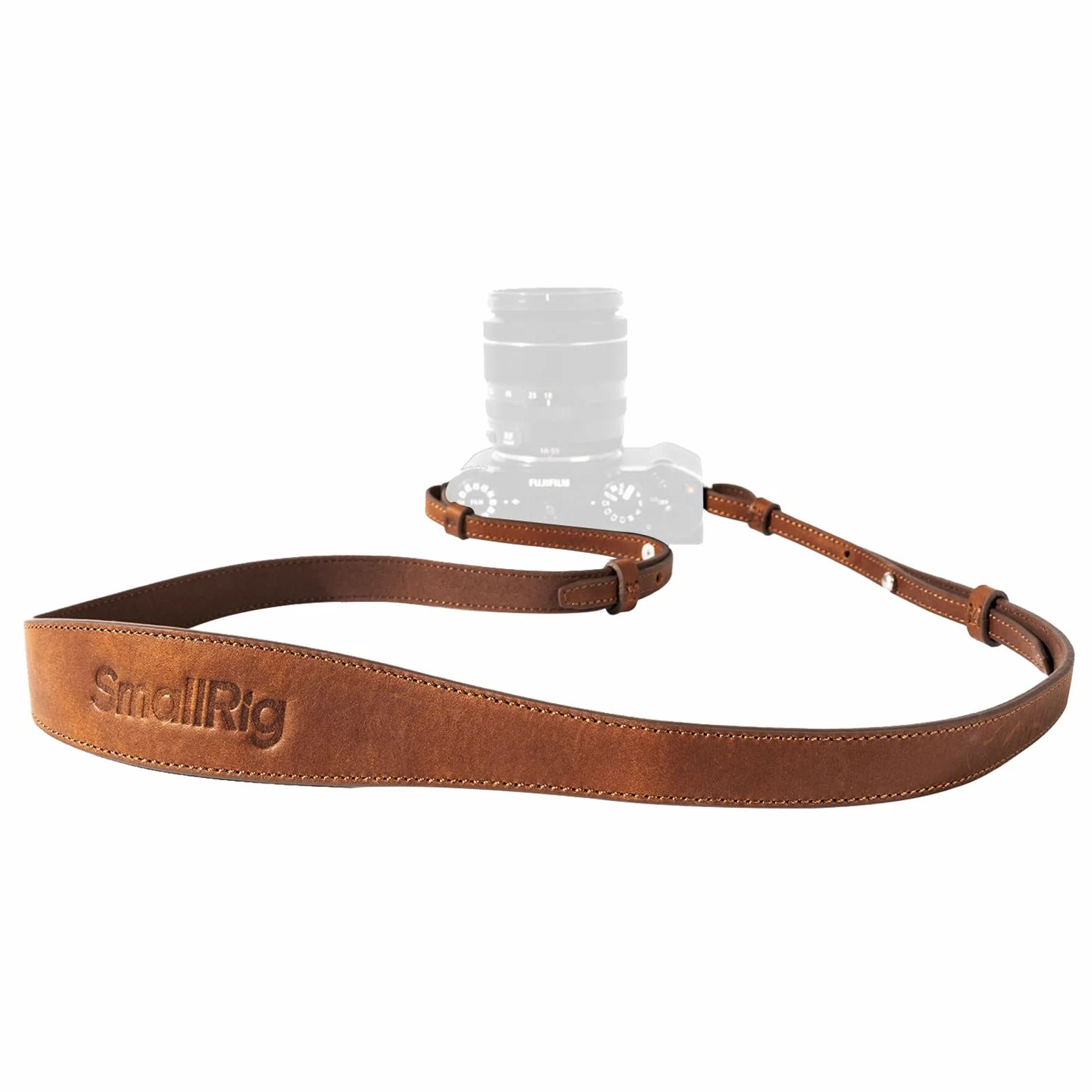 SMALLRIG Bandoulière Universelle en Cuir pour Appareil Photo Reflex Numérique, Réglable de 100 à 110 cm (39 à 43 pouces), Charge Max.10 kg, Support d'Epaule Ergonomique pour vlogging