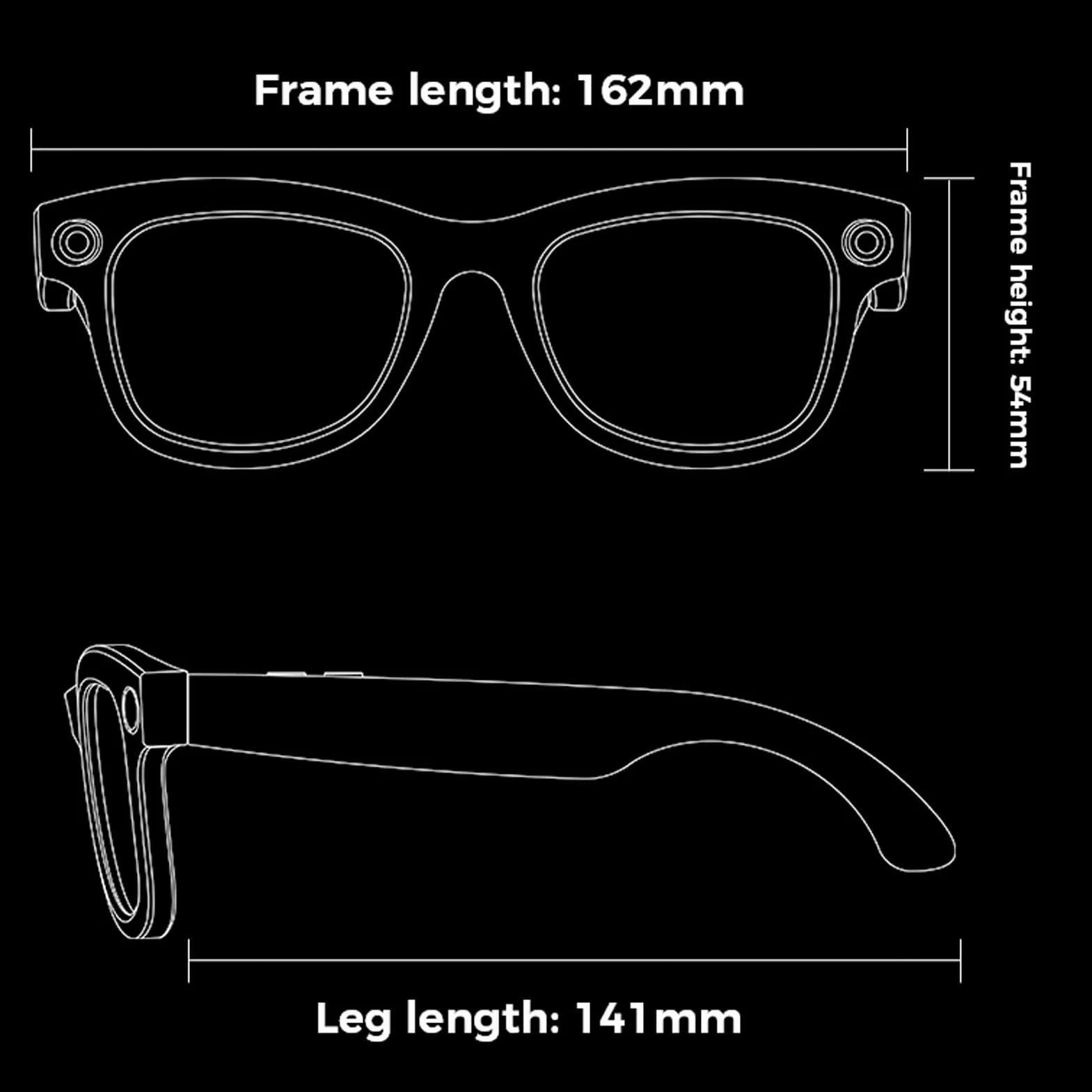 Lunettes Intelligentes, Lunettes de Traducteur Bluetooth AI avec Appareil Photo HD 5MP 1080p, Haut-parleurs, Appel Musical, Traduction 26 Langues (Sunglasses)