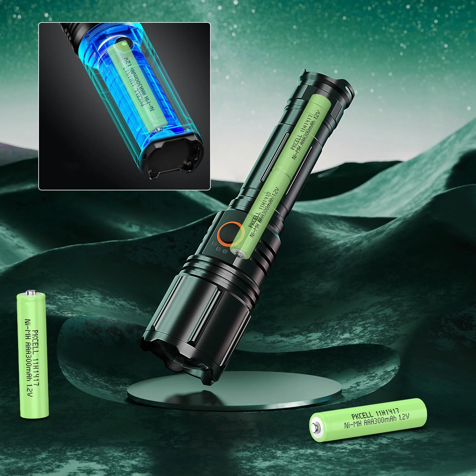 PKCELL Batterie rechargeable AAA 300 mAh NI-MH 1,2 V lot de 4