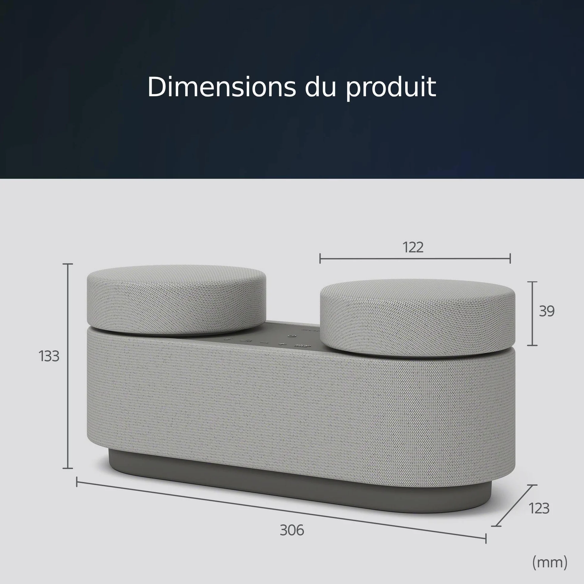 Sony HT-AX7 Système Home Cinema Portable 360 Spatial Sound Mapping Bluetooth 30h Autonomie