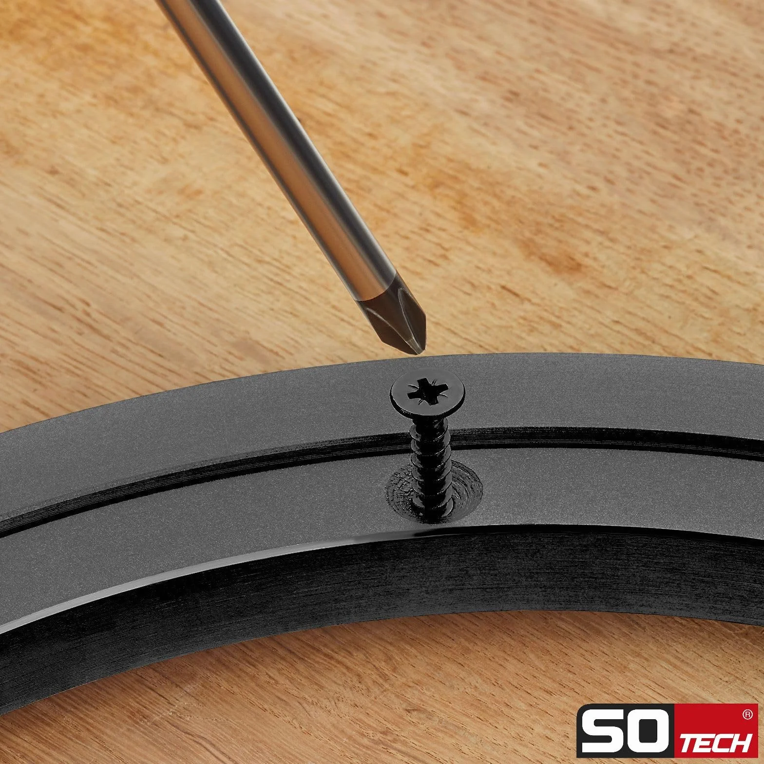 Couronne tournante en aluminium noir Ø 391 mm, charge maximale 100 kg, anneau de rotation robuste, sur roulement à billes, inoxydable Plateau tournant pour table tournante