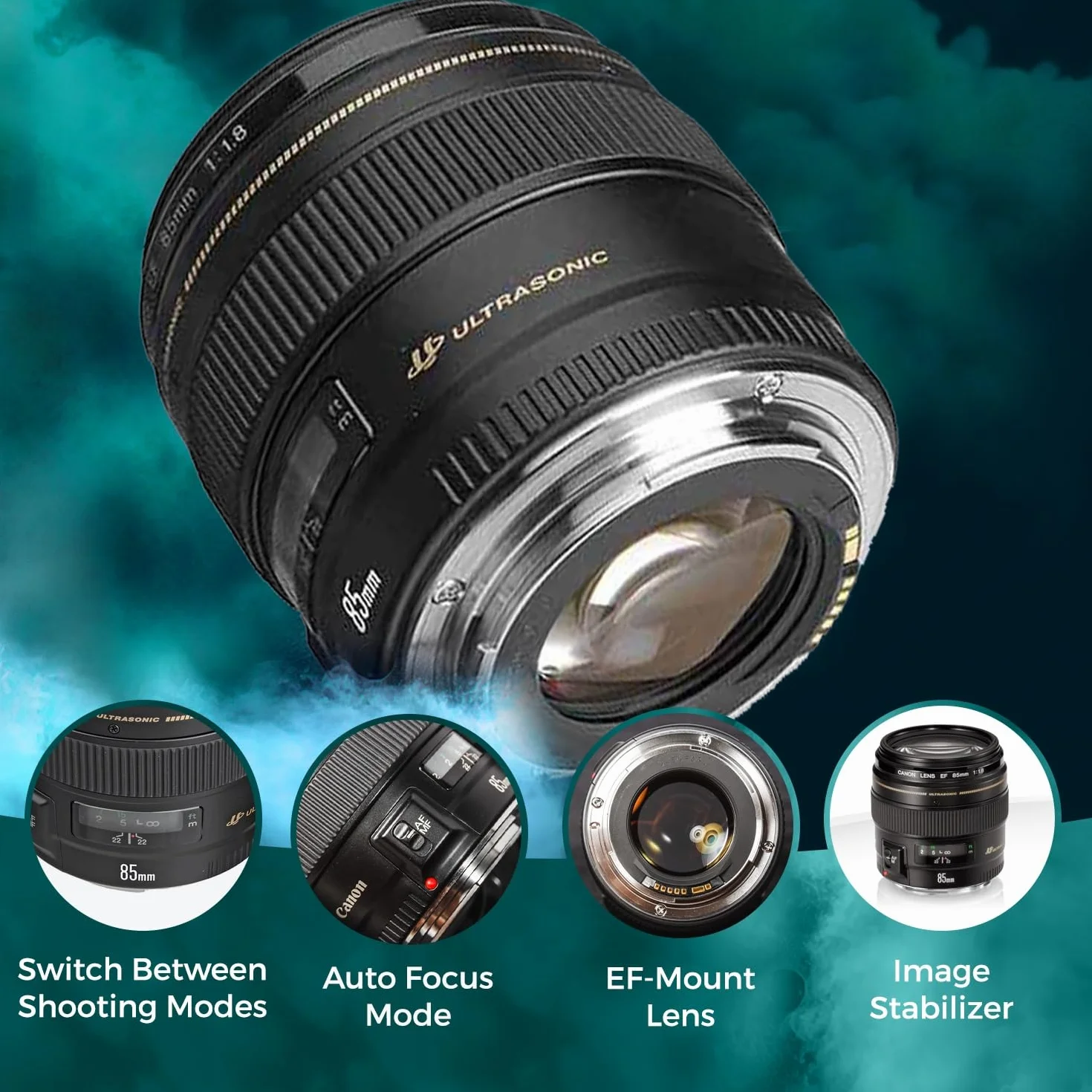 Canon Objektyvas EF 85mm f/1.8 USM