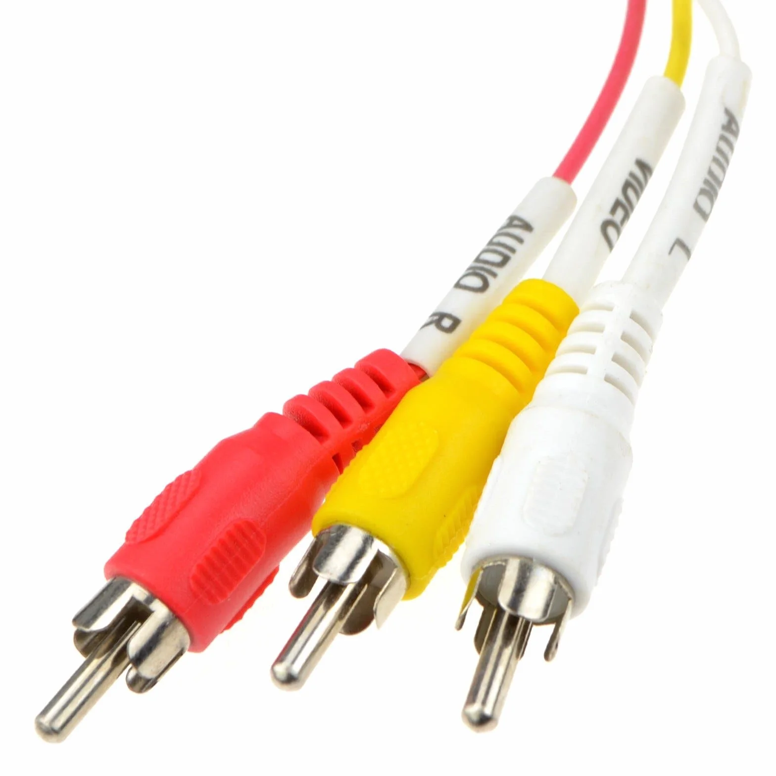 kenable Péritel Fiche In/Out Vers Rouge Blanc Jaune RCA 3 x Cinch Fiches AV câble 2 m [2 mètre]
