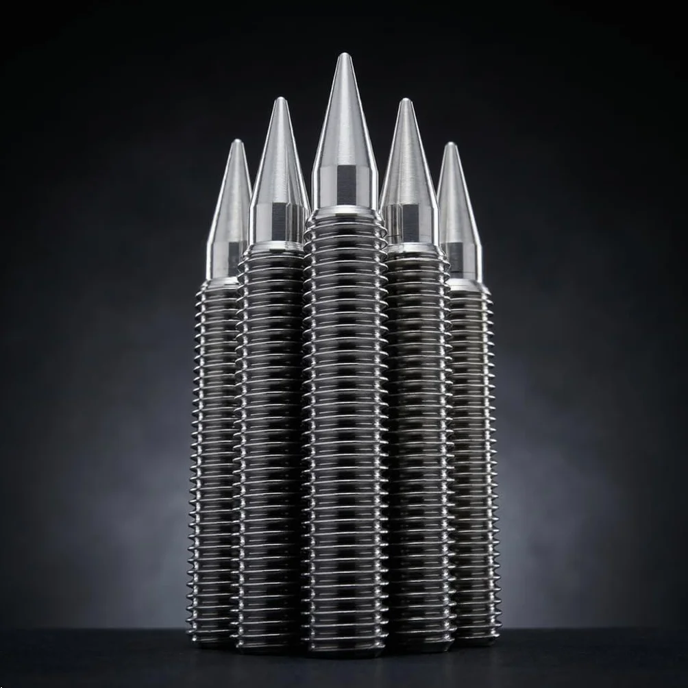 PrecisionGeek M10 L-75mm INOX Haut-Parleur Pointes de découplage/Cônes + Douille hexagonale Lot de 4