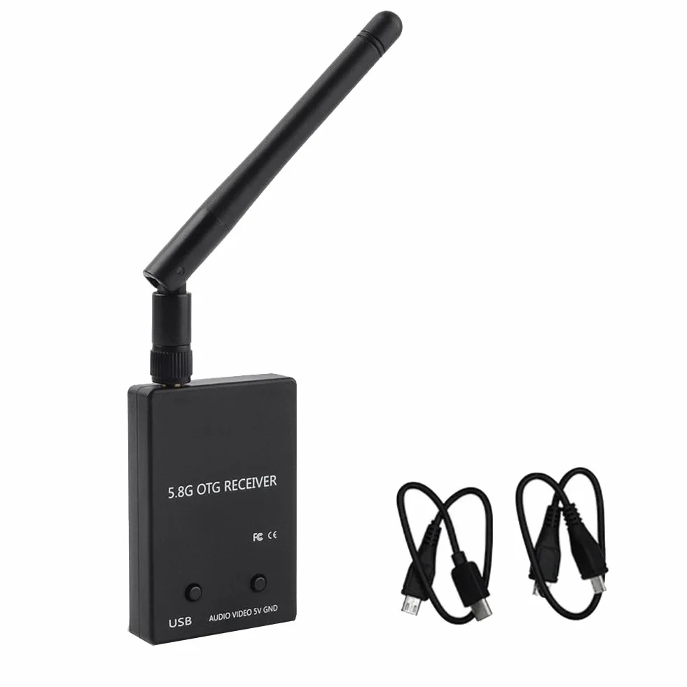 RéCepteur Audio FPV UVC OTG 5.8G 150CH Canal pour éMetteur de Tablette de TéLéPhone Android PièCes de Drone RC
