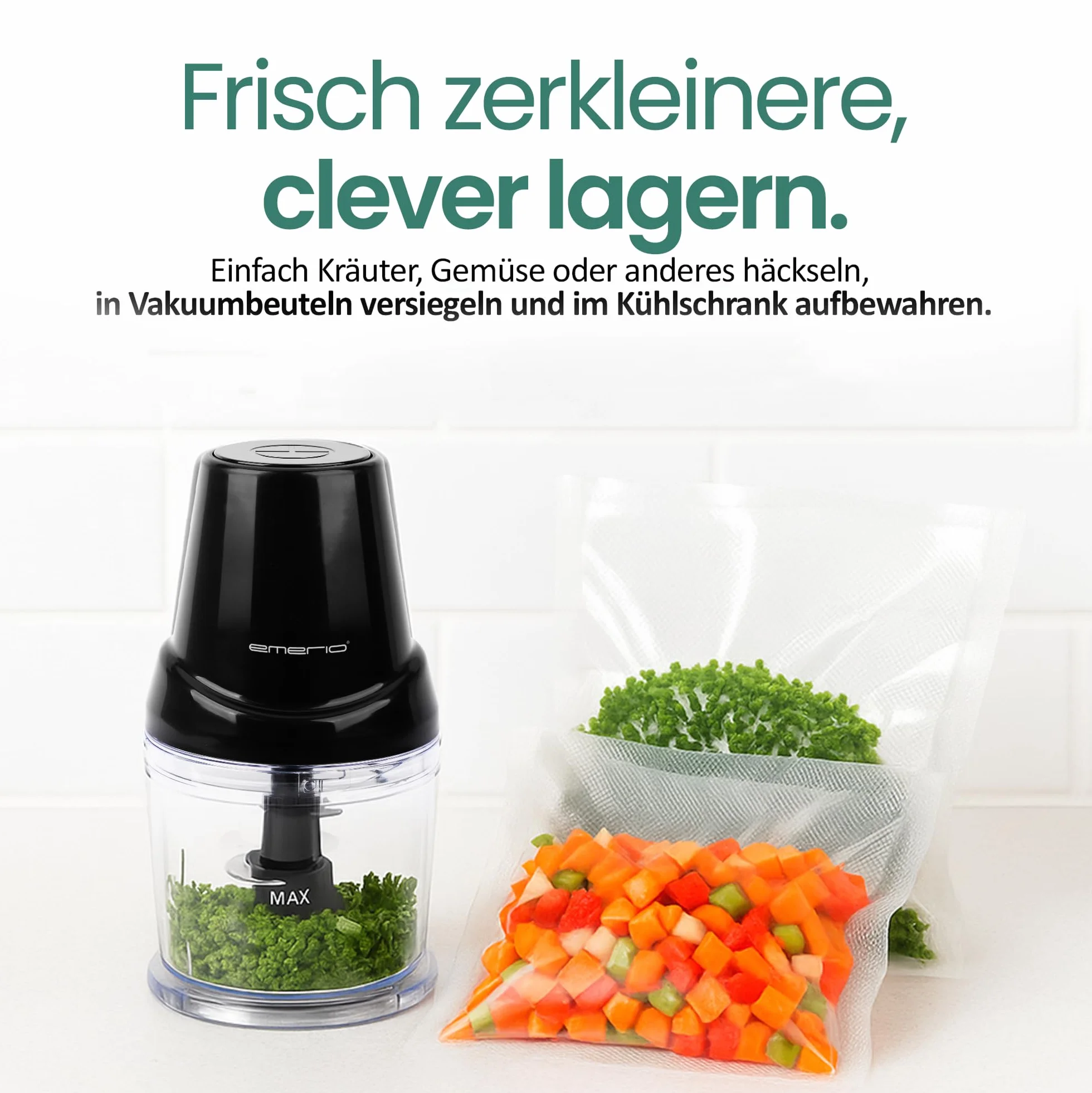 Emerio Universal Zerkleinerer MC-132890 Fassungsverm 500 ml