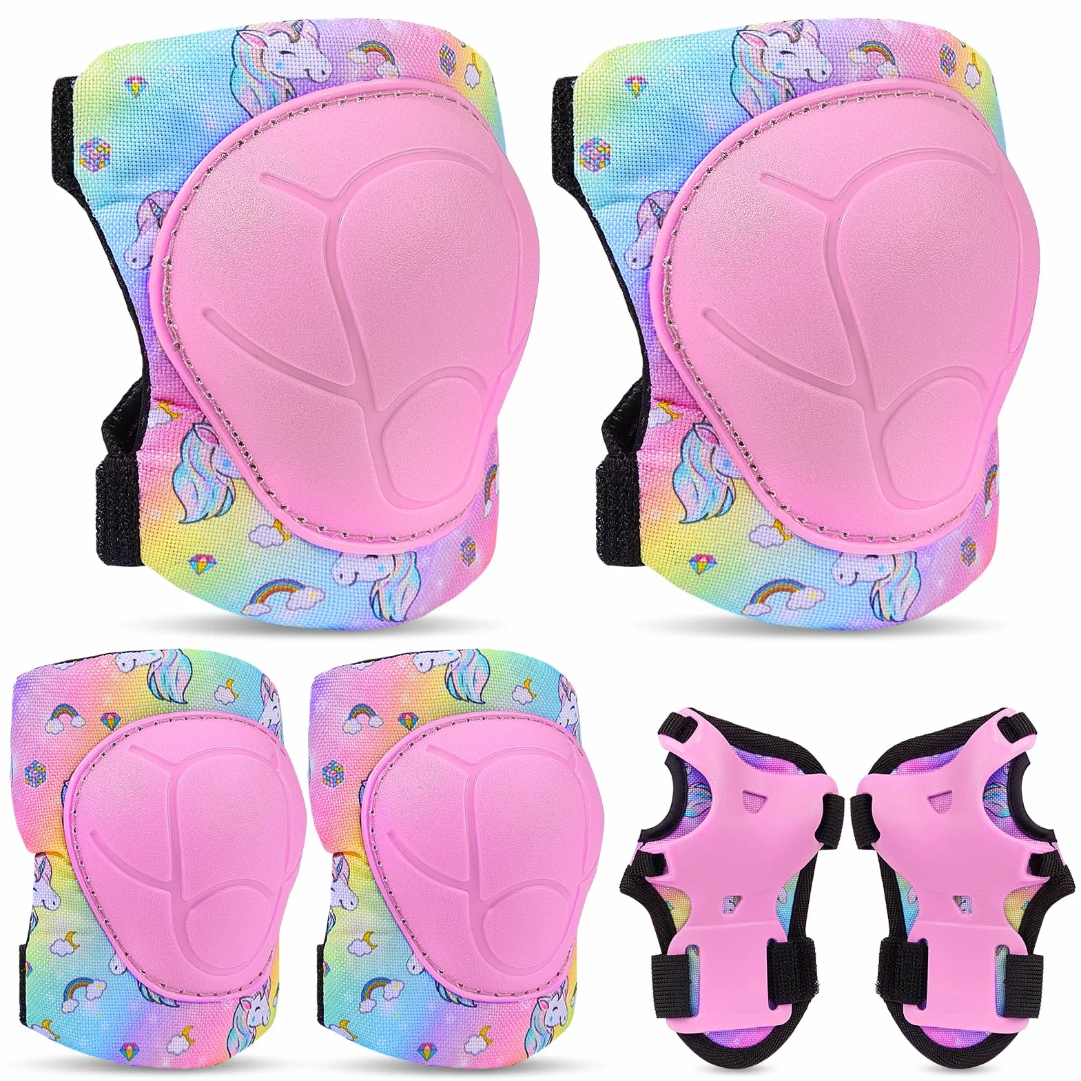 Ensemble de Protections Enfant 6 en 1 Réglables Protection Roller Skateboard