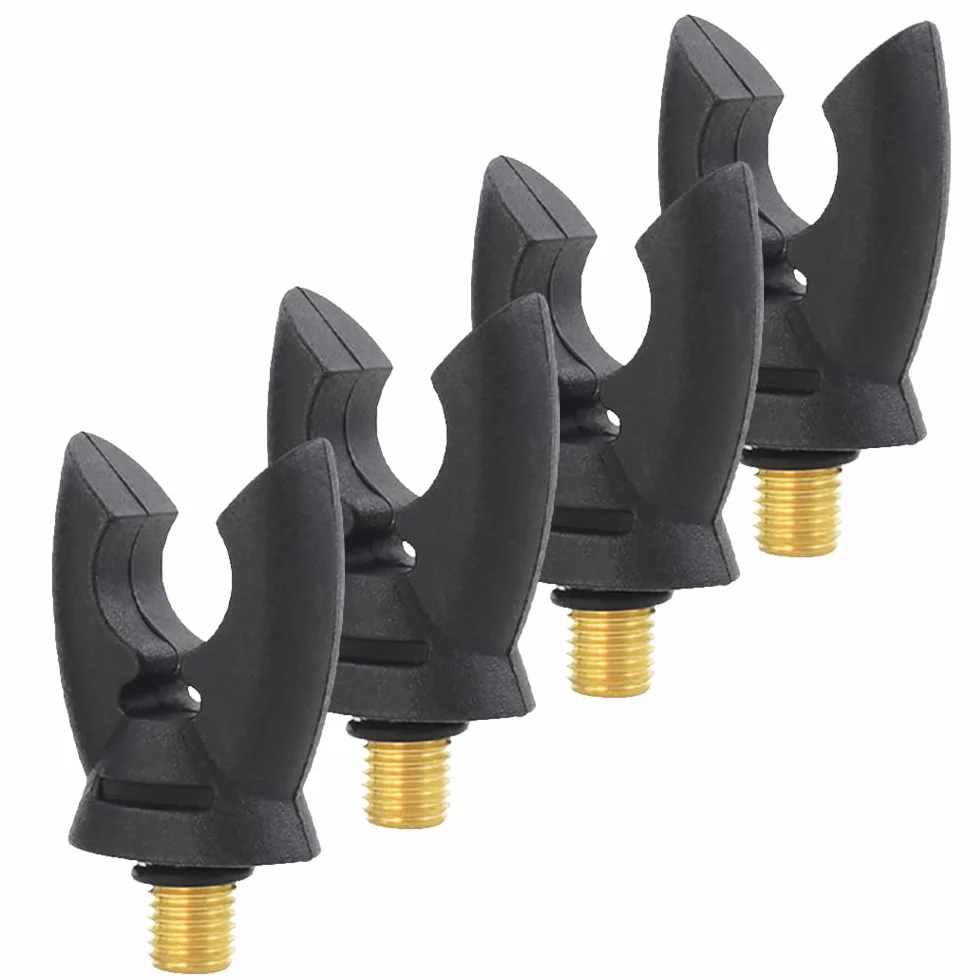 Hirisi Lot de 4 supports de canne à pêche à la carpe en caoutchouc