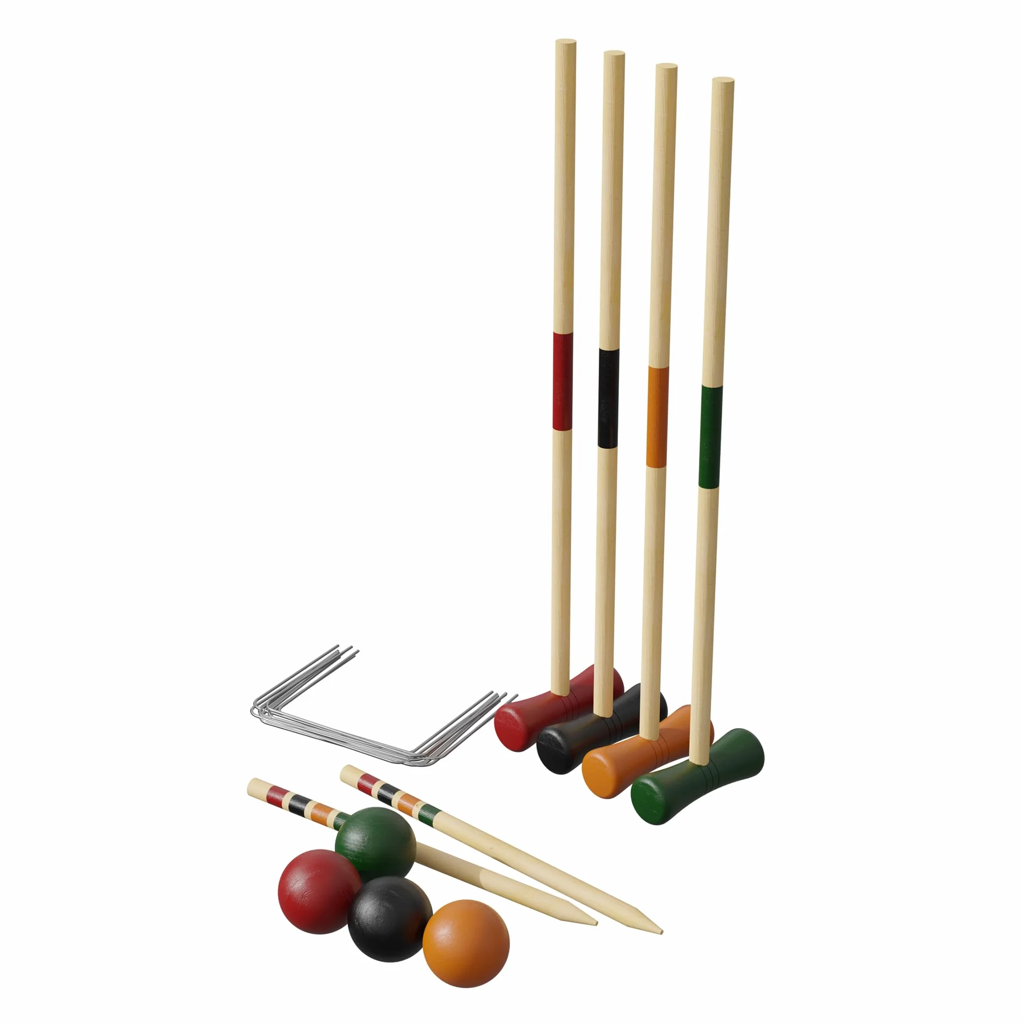 Carromco Jeu de Croquet Basic-XM en Bois pour 4 Joueurs