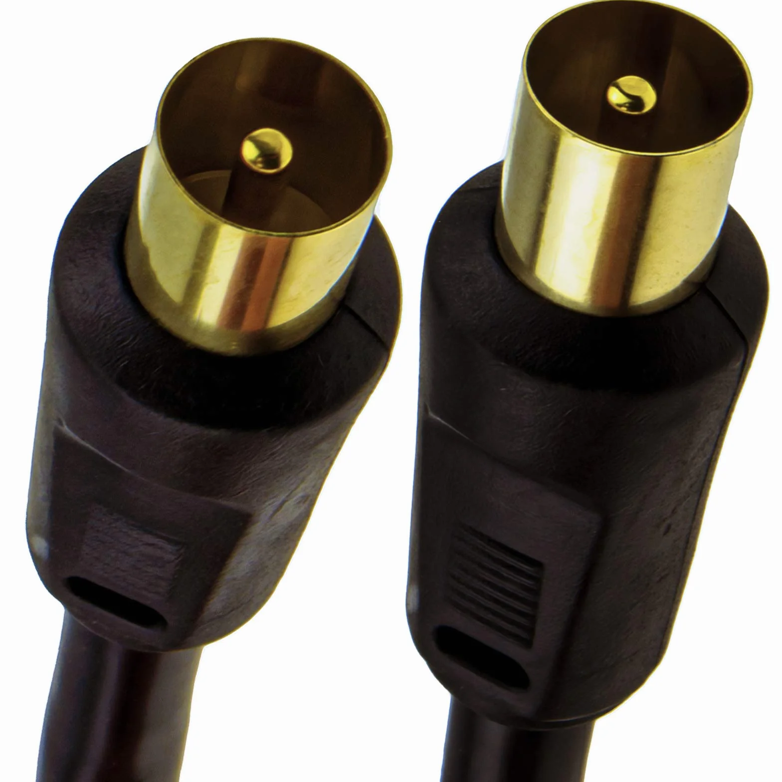 kenable RF coaxial RG6 TV Antenne Cordon Coax Mâle Fiche Vers Fiche Noir câble Plaqués Or 1,5 m [1.5 mètre/1,5m]