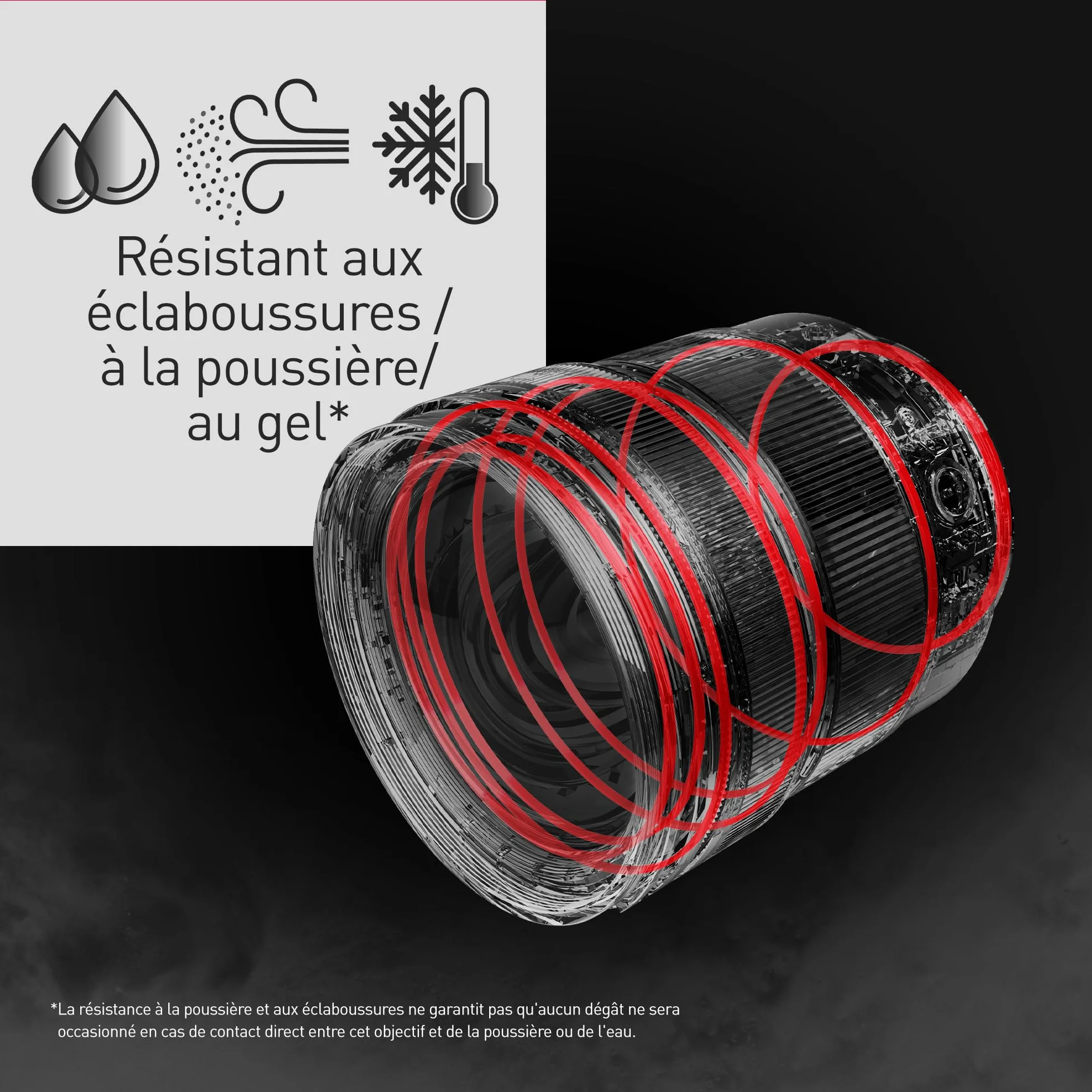 Panasonic Lumix S 24-60mm F2.8 Objectif Plein Format S-R2460 Grand Angle Tropicalisé Noir Monture L