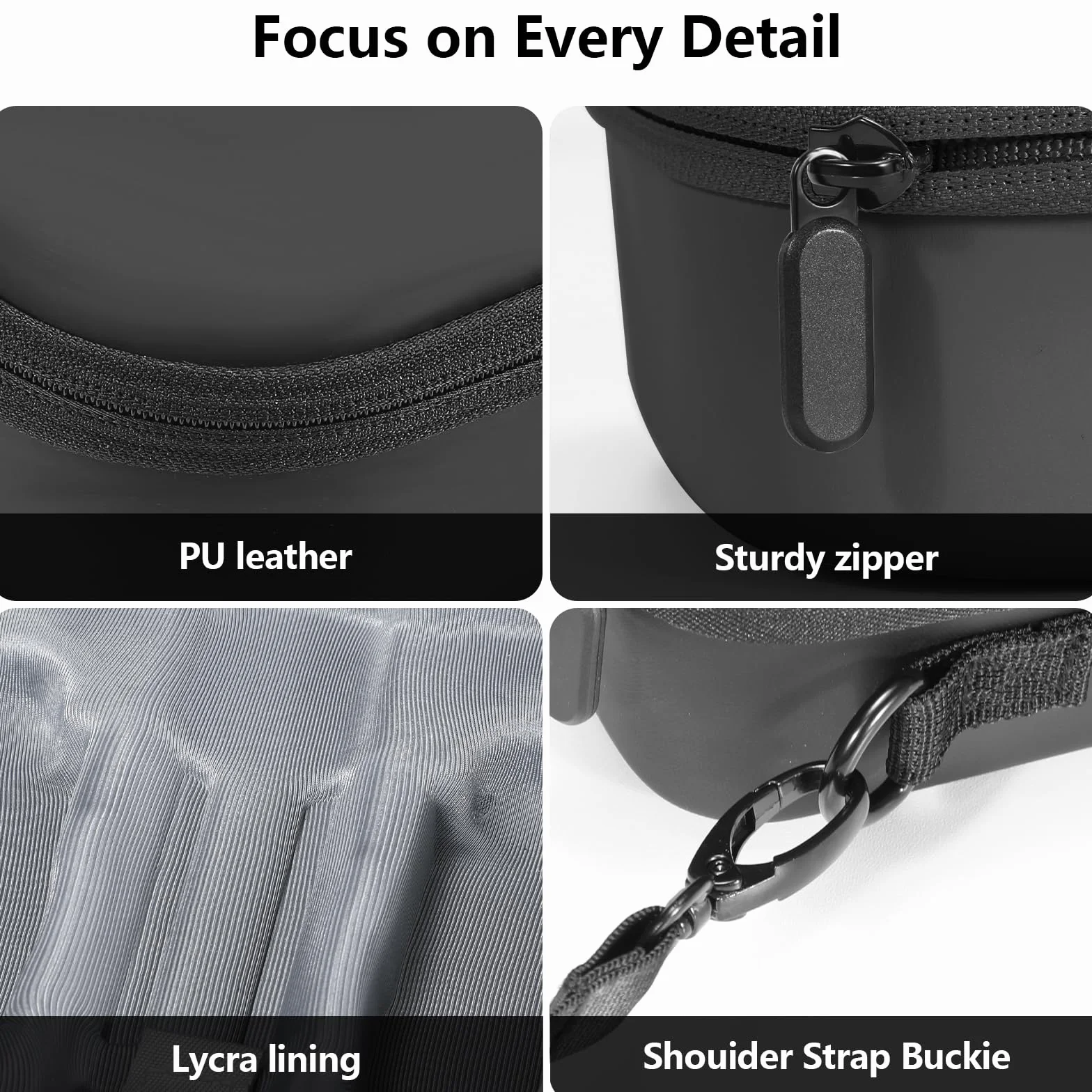 FPVtosky Neo 2 Étui de Voyage, Sac de Voyage en PU Portable pour Accessoires de Drone DJI Neo 2 [Seulement Le Sac]