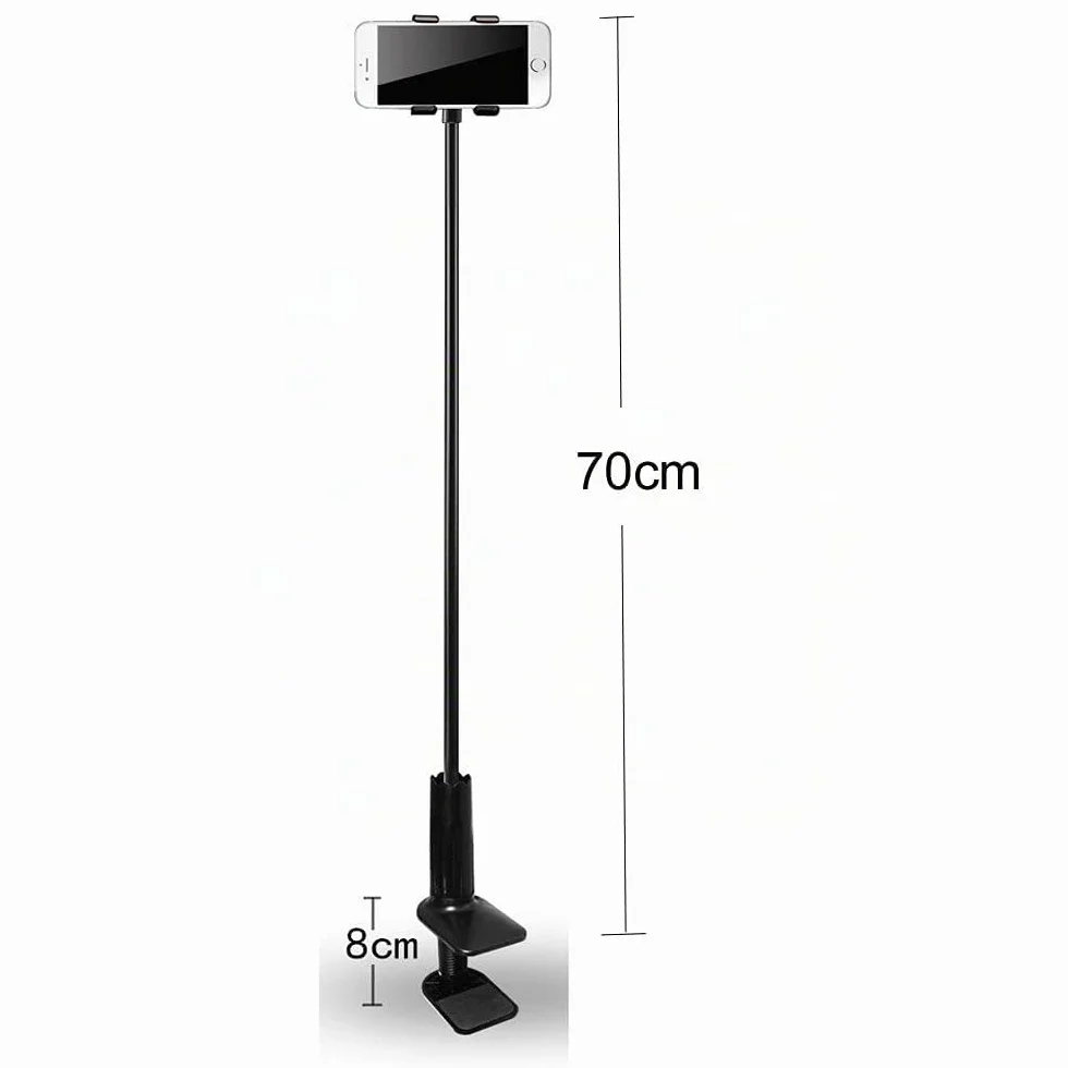Portable Support Téléphone Avec Col De Cygne, Avec Bras Rotatif Et Réglable à 360 Degrés, Universelle Flexible Support Col De Cygne Pour 4-6.3 Pouces Smartphone Lit, Bureau, Voiture, Chambre