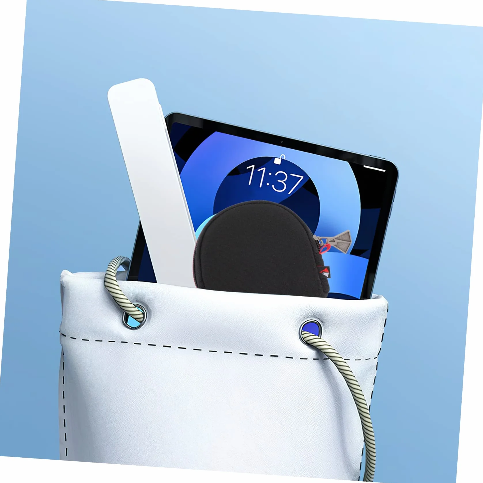 Étui Rond Léger et Pliable pour Filtre D'appareil Photo en Néoprène Plusieurs Styles Poches en Tissu Maillé pour Ranger Les Petits Accessoires Un Paquet Photo