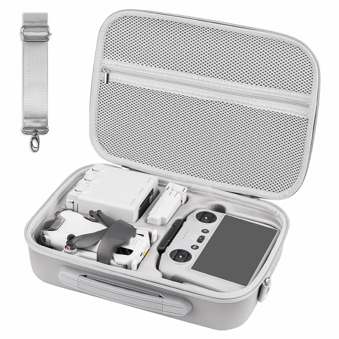 Drone Étui Portable pour DJI Mini 3/3 Pro/4 Pro, Imperméable Rangement Sac pour RC Contrôleur et Accessoires