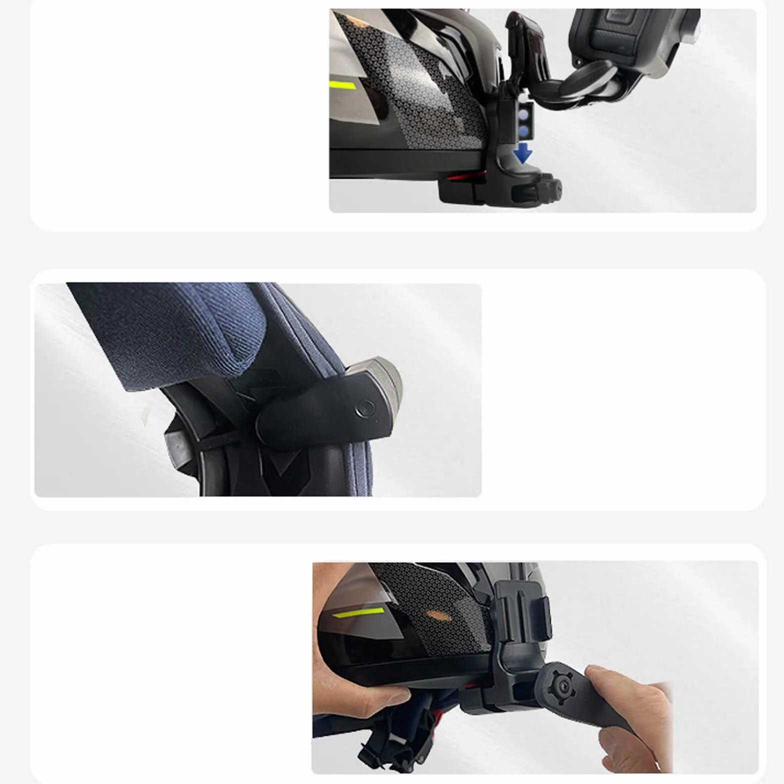 Support Casque de Moto Menton pour GoPro Hero 13 12 11 10 9/DJI Osmo Action 5 Pro 4 3/Osmo 360/Insta360 Ace Pro 2/GO Ultra, Casque Fixation Accessoires pour GoPro,Insta360,DJI Camera
