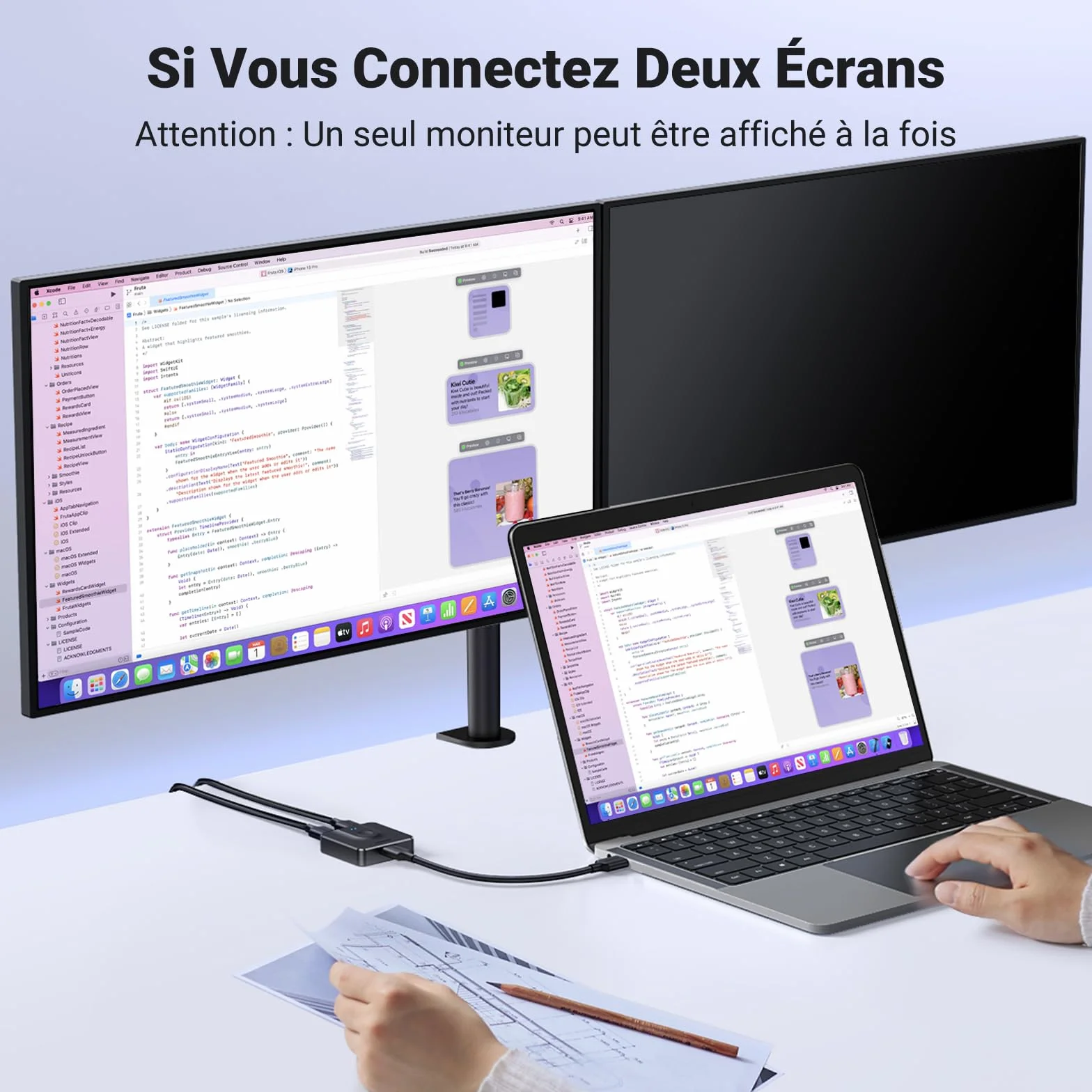 UGREEN Commutateur HDMI 4K 60Hz 2 Entrées 1 Sortie HDR CEC Dolby Atmos Compatible PC PS5 Xbox Noir