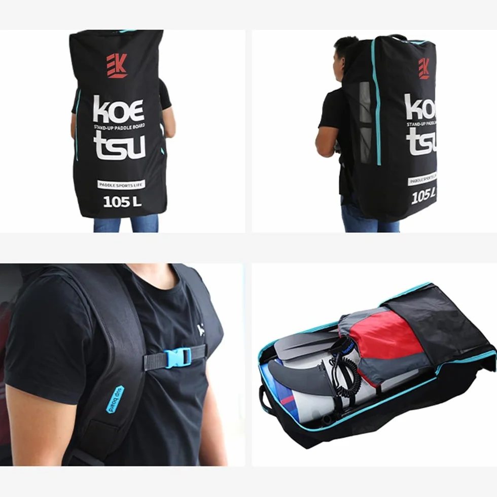 Sac à dos de voyage paddle gonflable SUP Stand Up Board 80/105/125 l