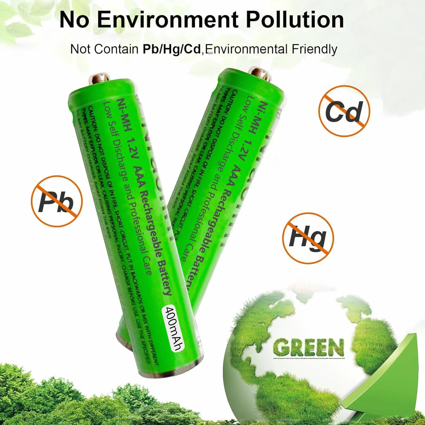 Piles Rechargeables AAA 400mAh 1,2V Ni-MH pour Gigaset, Lot de 4