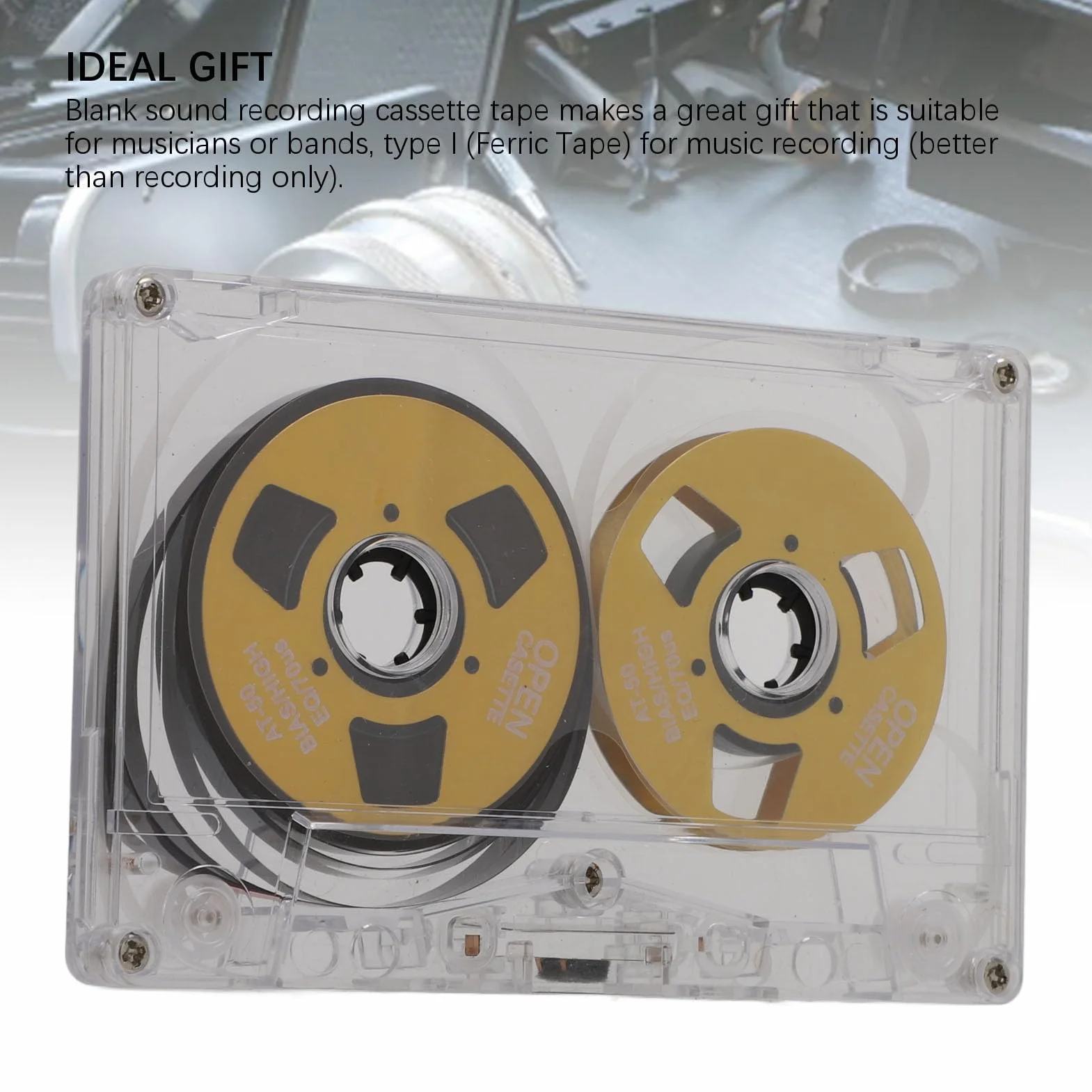 Cassette Audio Vierge Professionnelle 50 Minutes Bobine Compacte pour Enregistrement