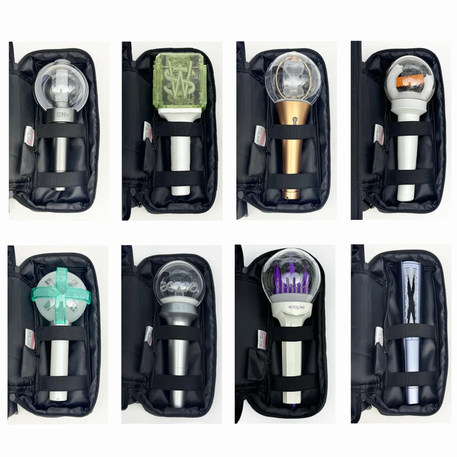 Light Stick Pouch for Kpop Fans with Adjustable Strap and Soft Protection