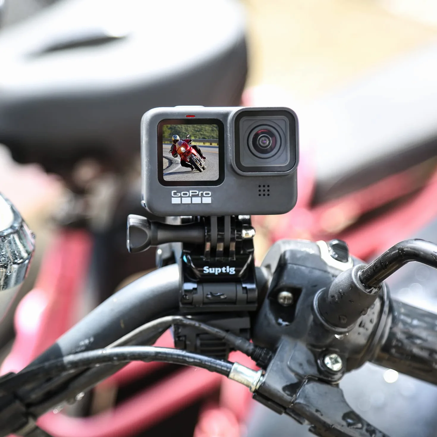 Suptig Mâchoires Flexibles - Support col de Cygne pour caméras d'action GoPro Hero 13/Hero 12/Hero 11/Hero 10/9/8/7/6/5/4 Session Hero 3+ Hero 3, DJI osmo, Akaso, Insta 360, Arlo Pro Arlo Go