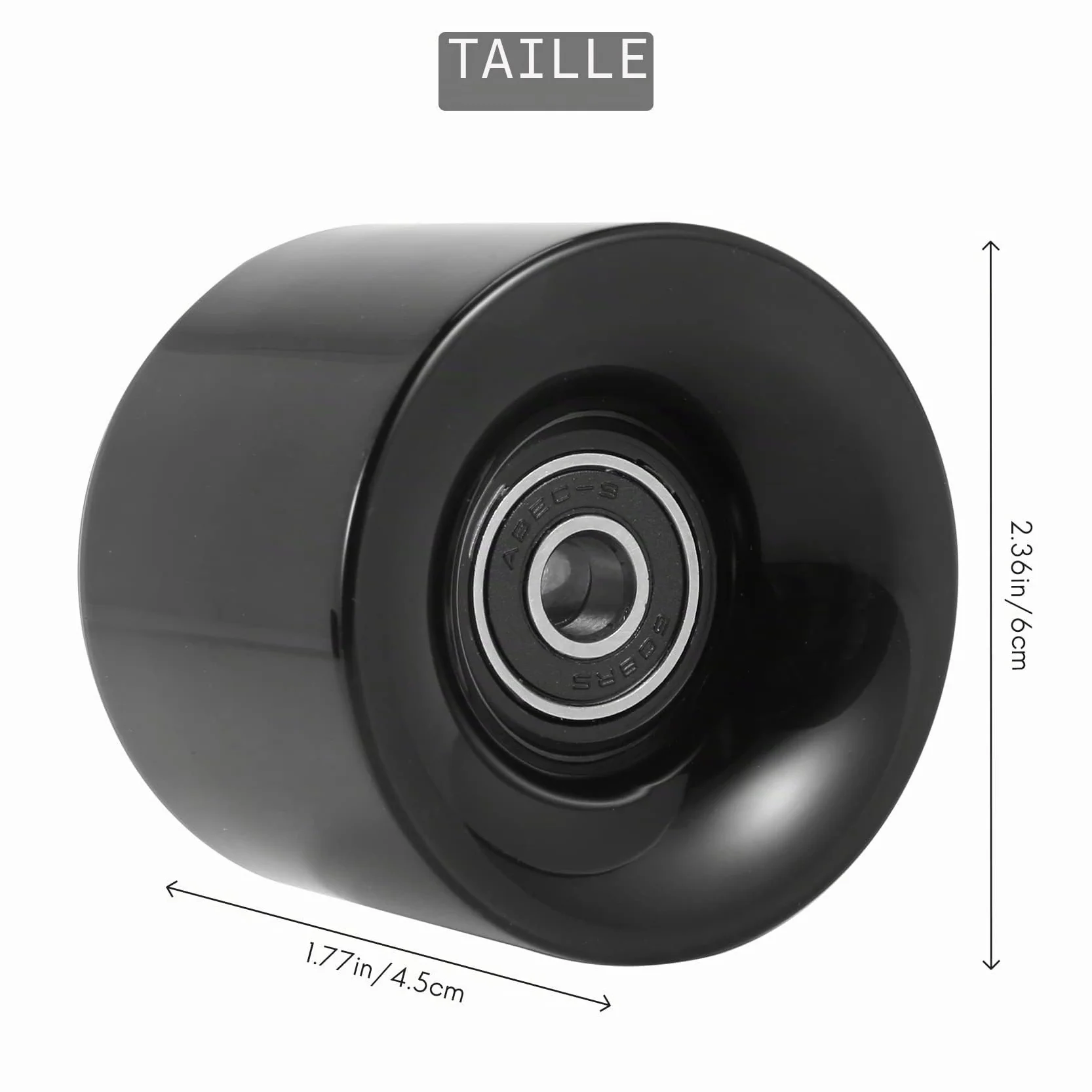 Roues de Skate 60mm ABEC-9 Bearing Steel Cruiser Pack de 4