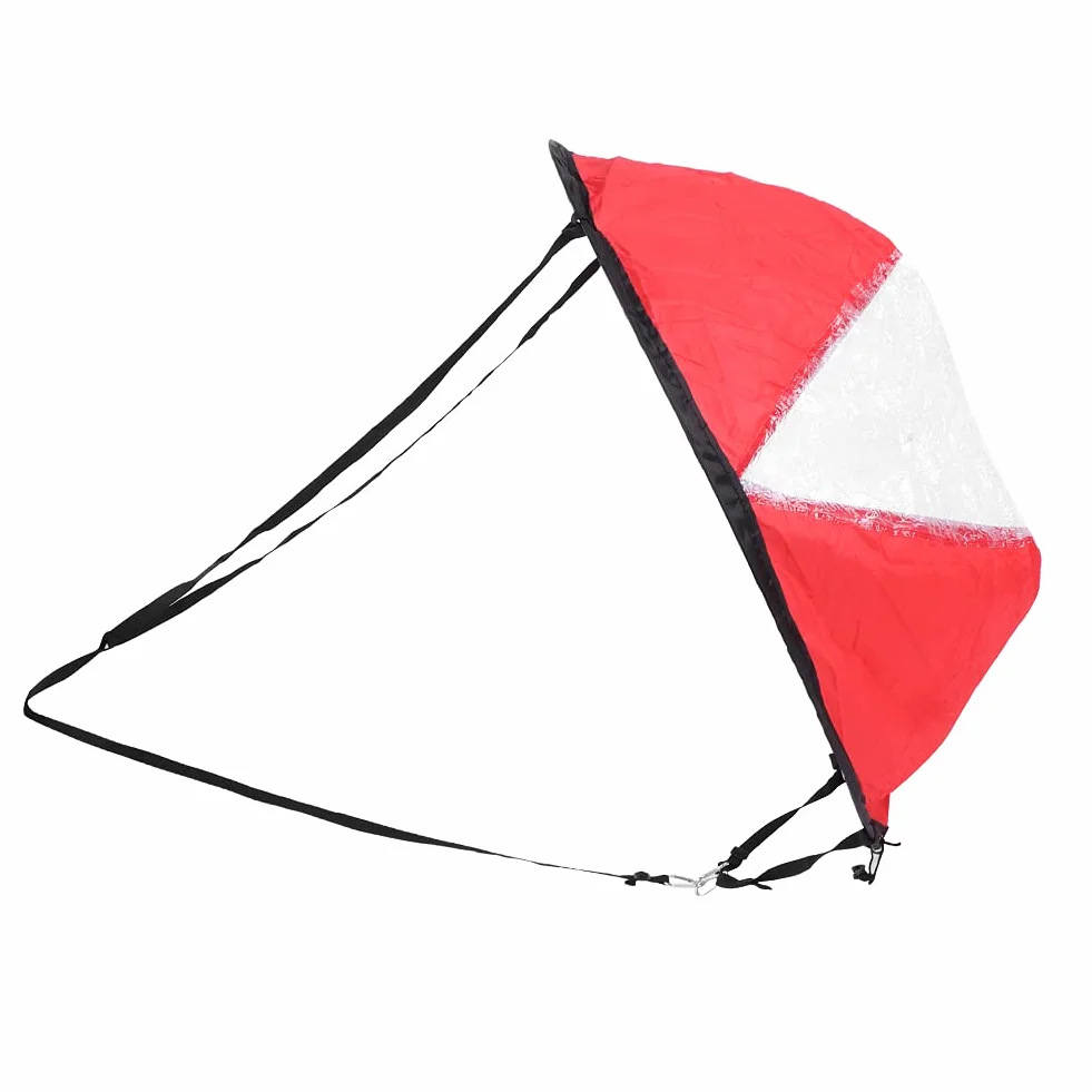 Brrnoo Voile de Vent pour Kayak et Canoë Voile Compacte en Polyester Léger