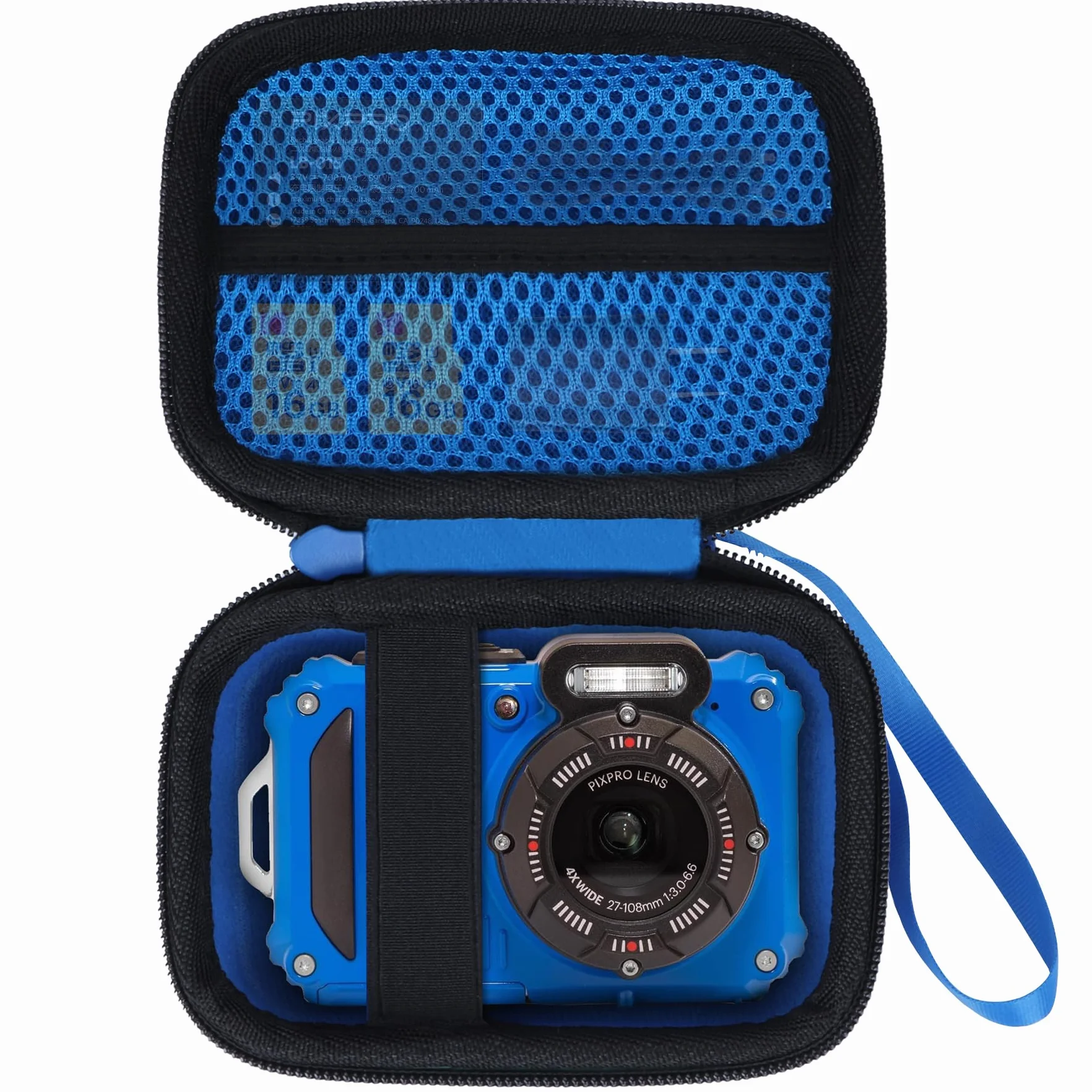 Étui de Protection pour Kodak Pixpro WPZ2 Caméra Digitale Bleu Noir
