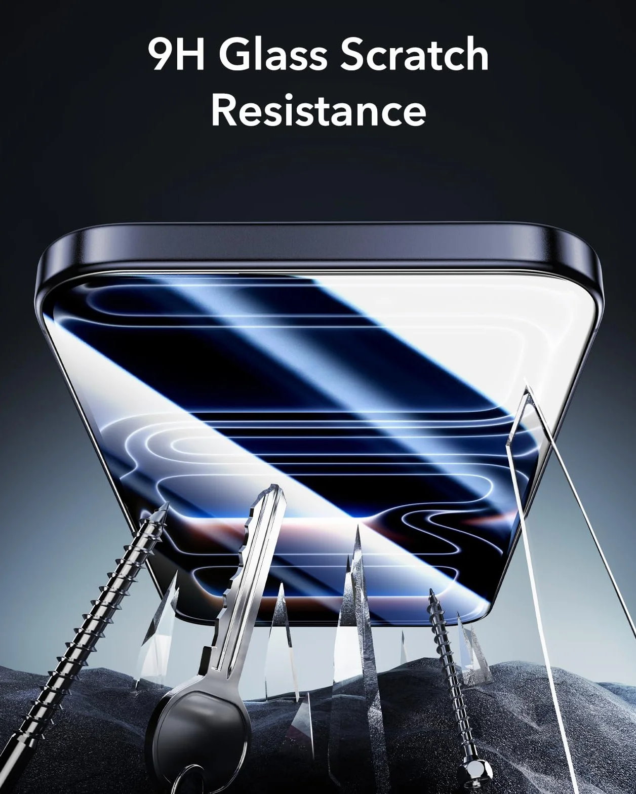 ESR Verre Trempé pour iPhone 17 Pro Max, 9H+ Protections D'écran, Armorite Ultra-résistant de Qualité Militaire, Incassable et très durable, avec Plateau UltraFit Mis à Jour, Lot de 3