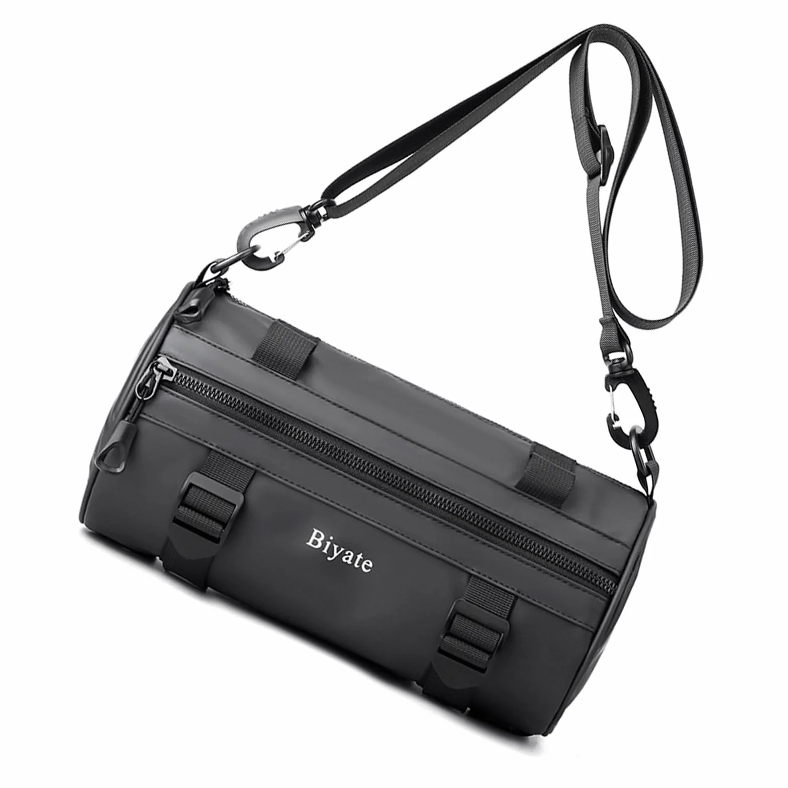 Sac de poitrine pour homme à bandoulière rond cylindrique pour course à pied