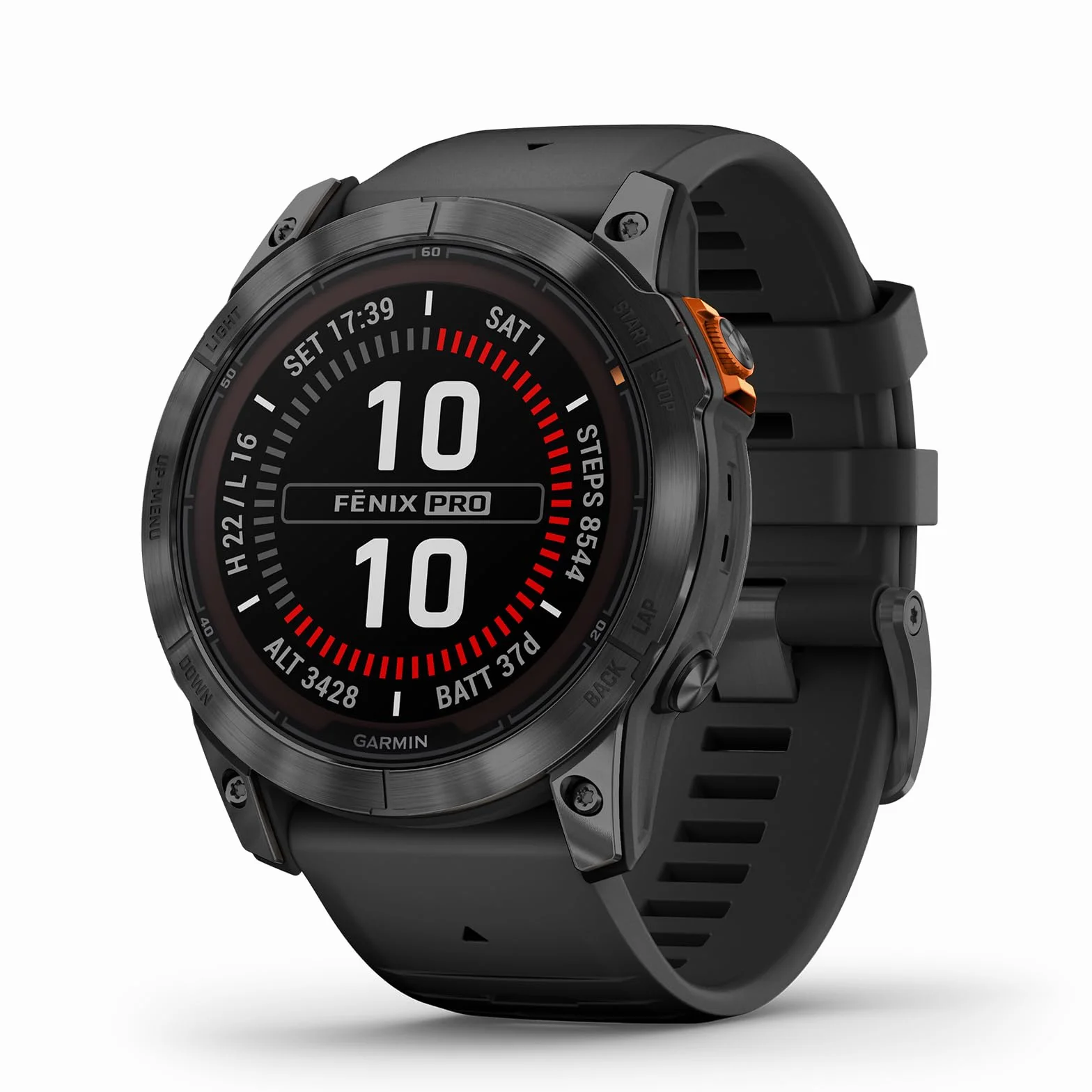 Garmin fēnix 7X Pro Solar Montre GPS Multisports connectée Boîtier 51 mm Bracelet Noir