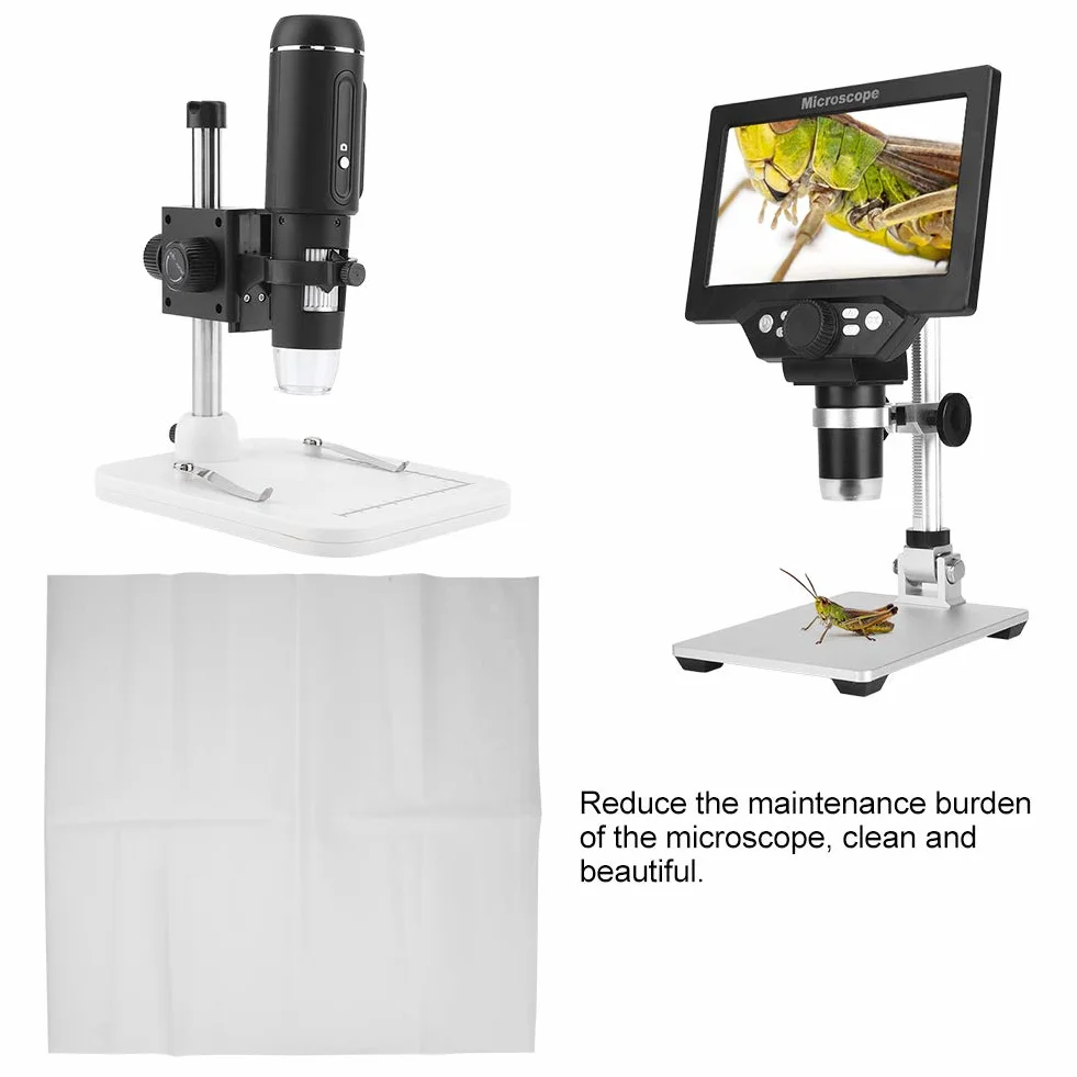 Étanche Microscope stéréoscopique 480x490mm Housse en Plastique Anti-poussière Accessoires Laboratoire